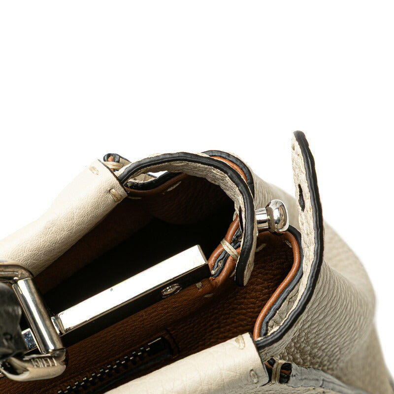 Fendi Peekaboo Selleria Leather 2way Bag