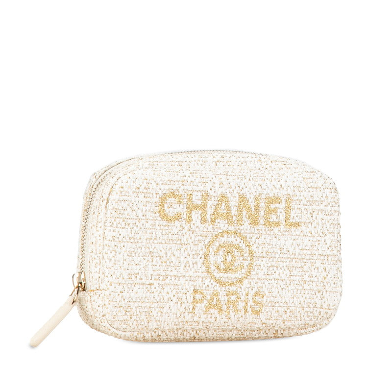 Chanel Deauville Tweed Pouch