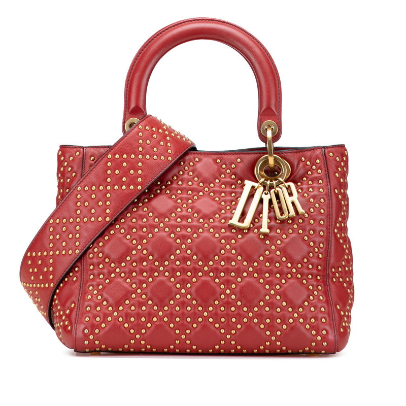 Dior Lady Dior Cannage Lambskin 2way Bag