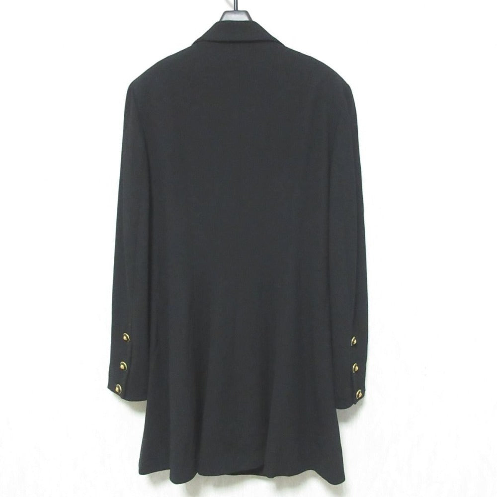 Chanel Coco Mark Button Wool Long Coat