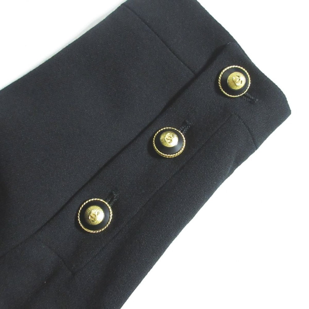 Chanel Coco Mark Button Wool Long Coat