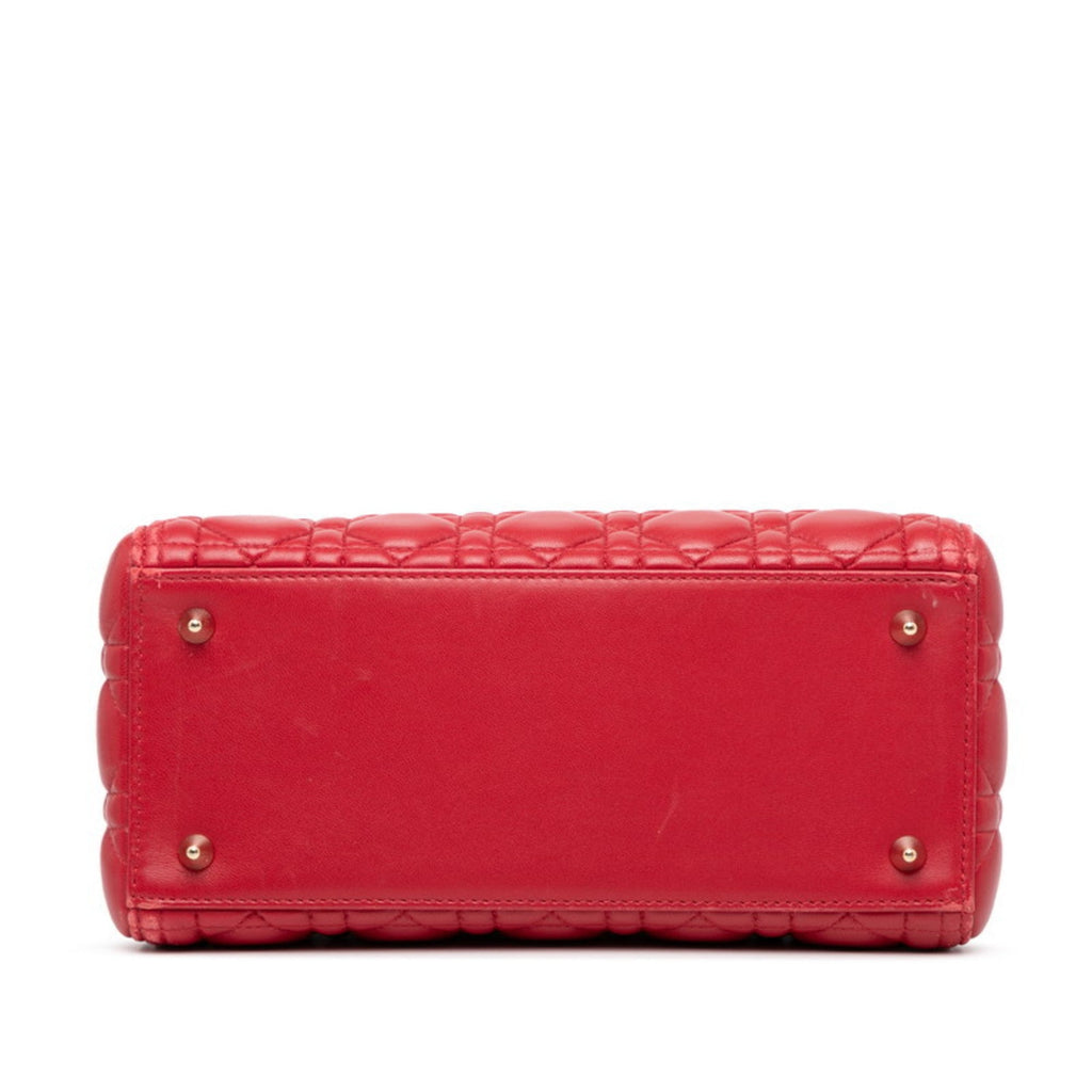 Lady Dior Bag Cannage Quilt Lambskin Medium