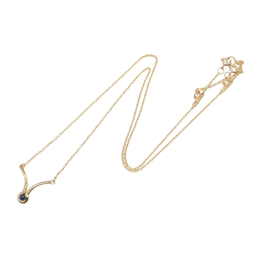 Pendant Necklace 18K Yellow Gold with Sapphire