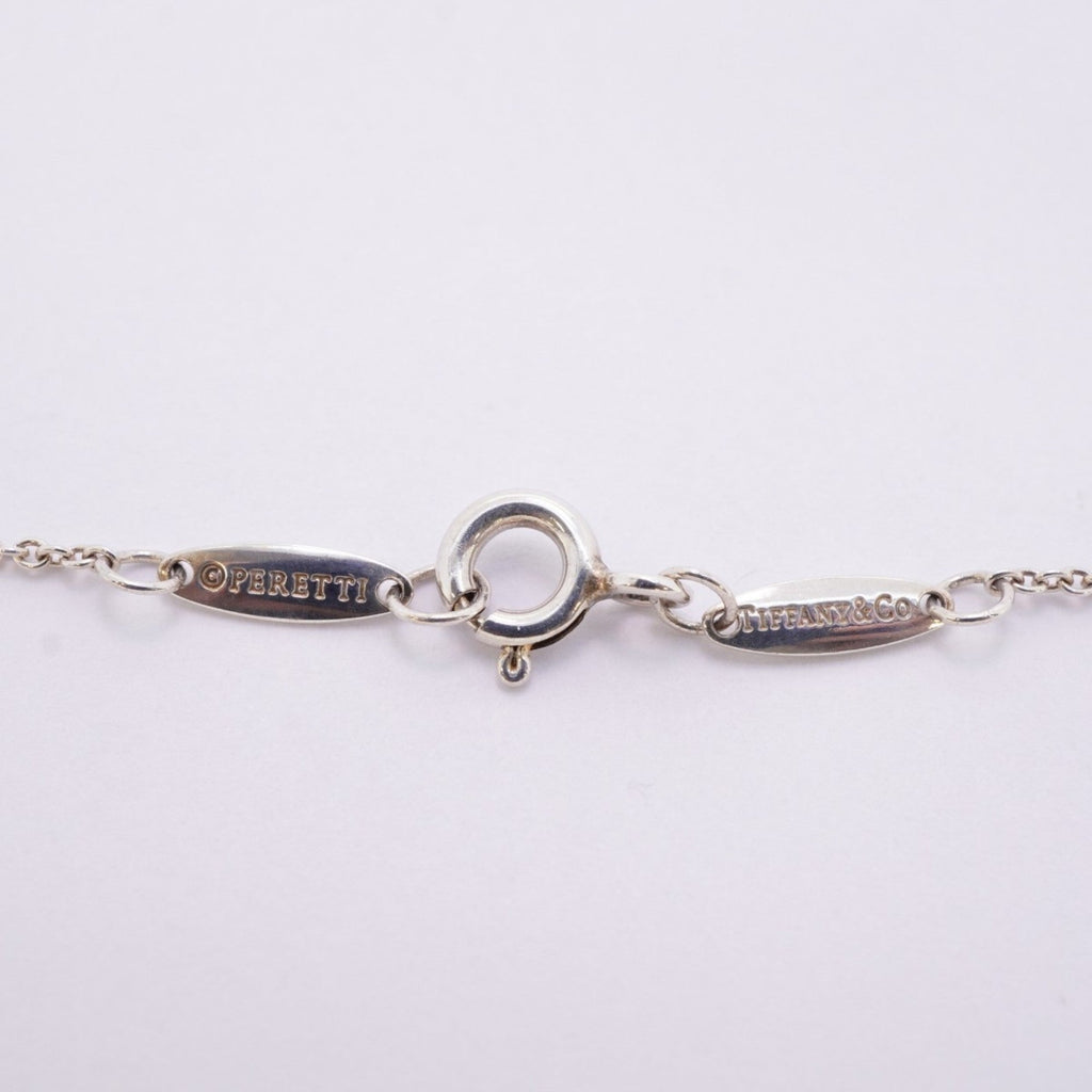Elsa Peretti Diamonds By The Yard Pendant Necklace Sterling Silver and Diamond