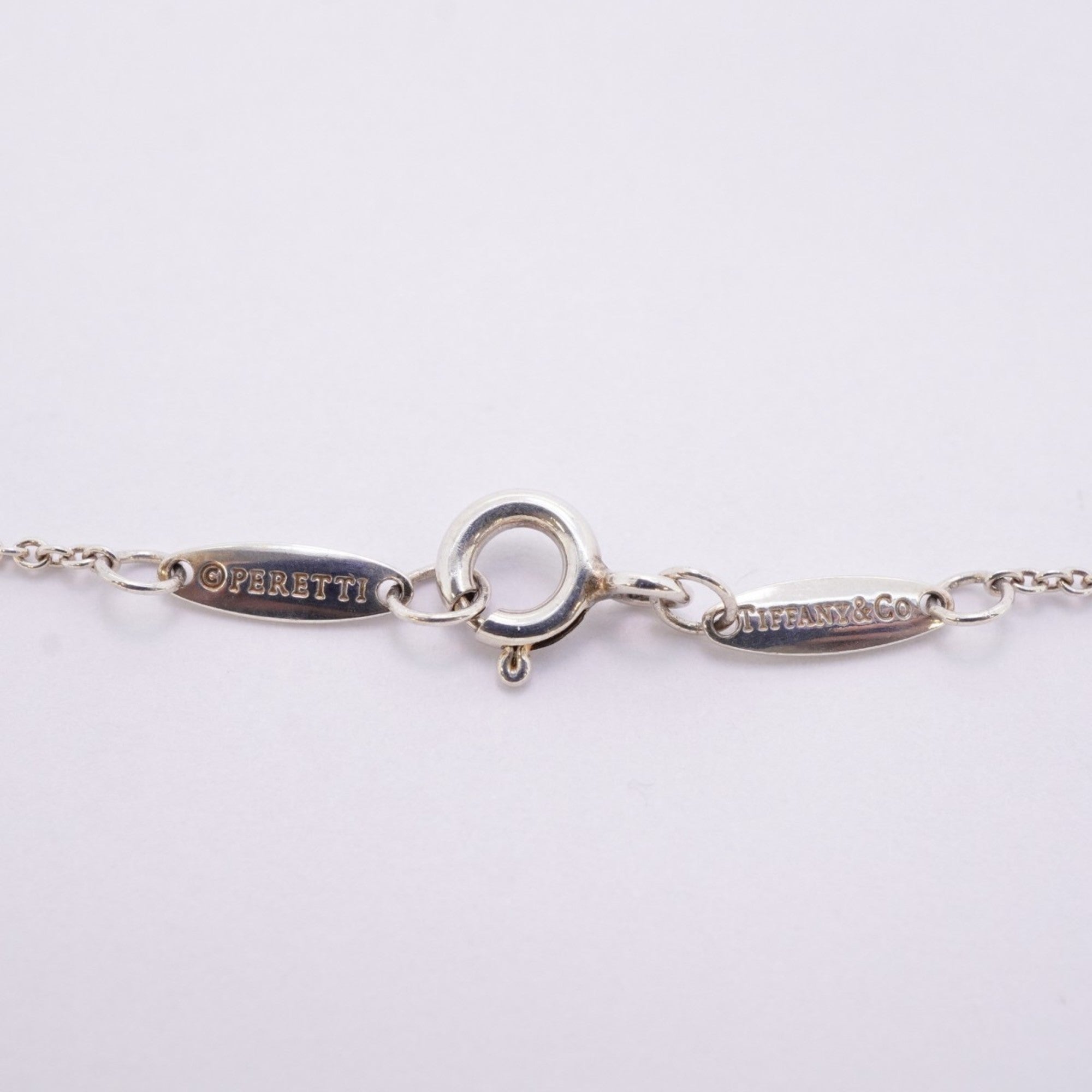 Elsa Peretti Diamonds By The Yard Pendant Necklace Sterling Silver and Diamond