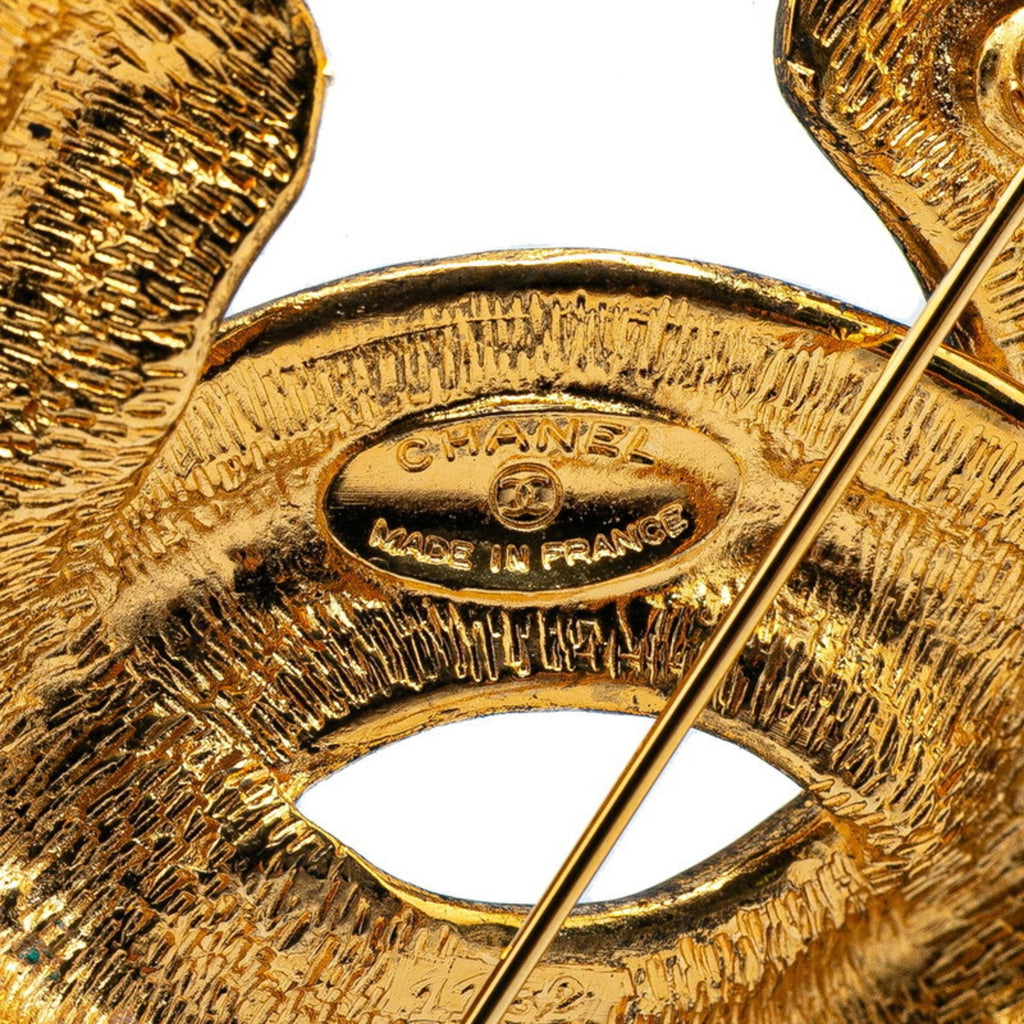CC Logo Brooch Metal