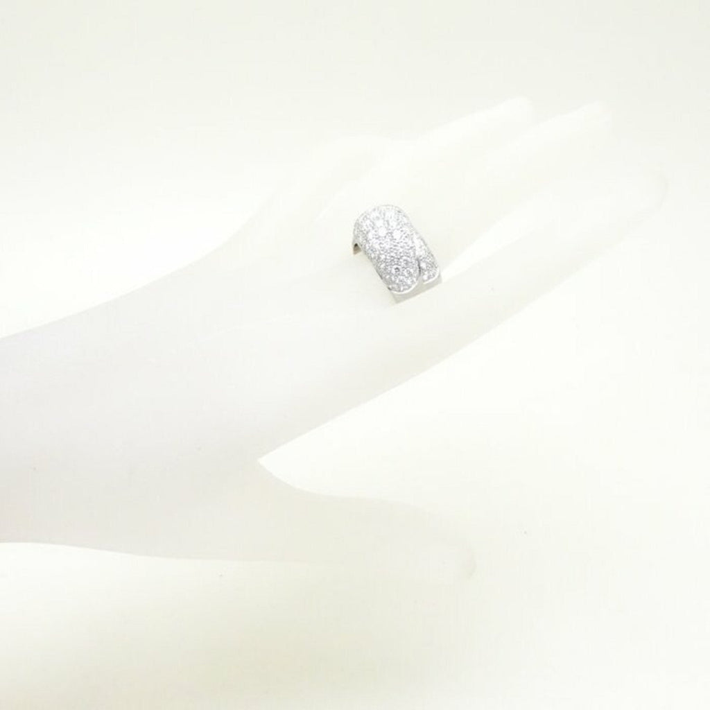 Pavé Diamond Ring 18K White Gold