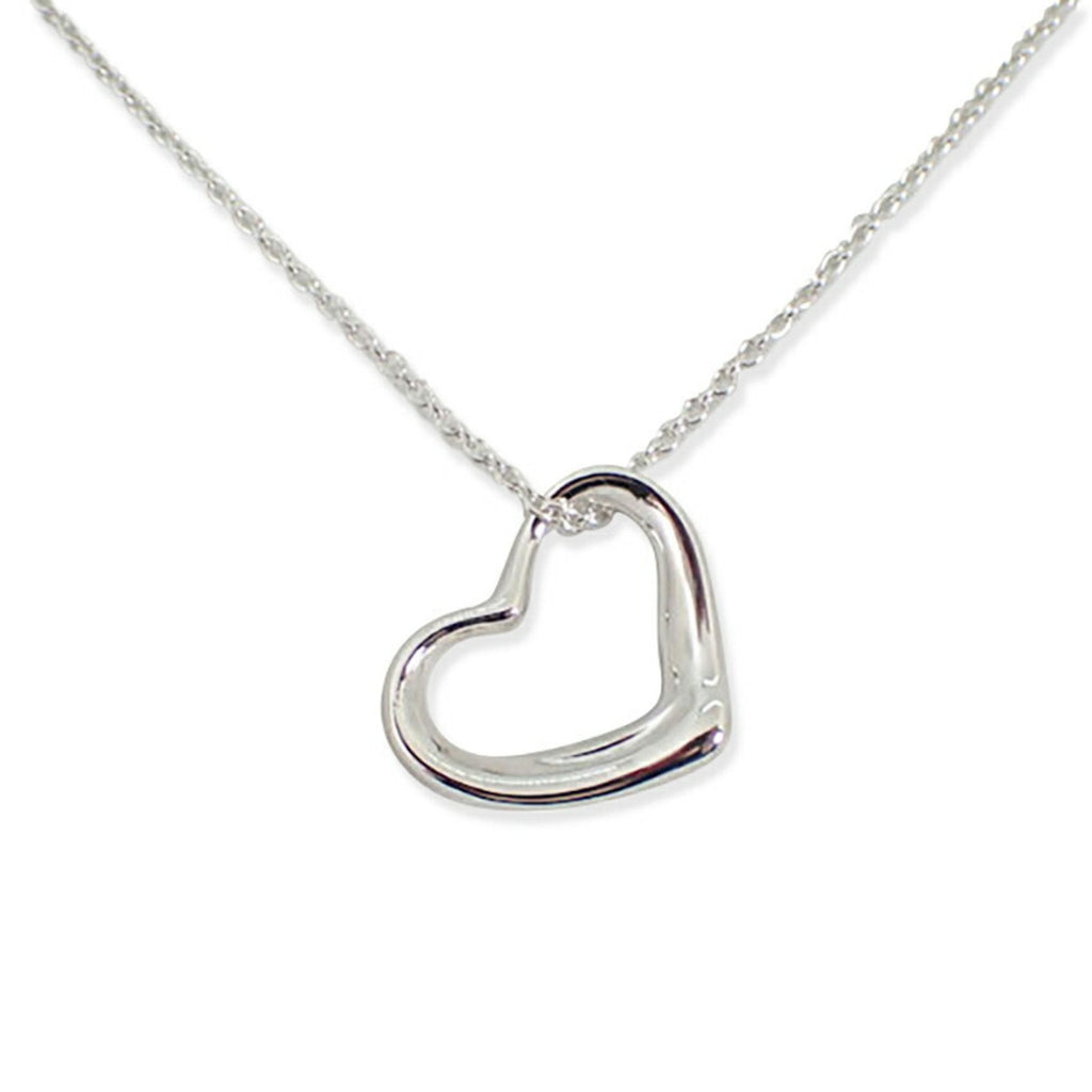 Heart Pendant Necklace Sterling Silver