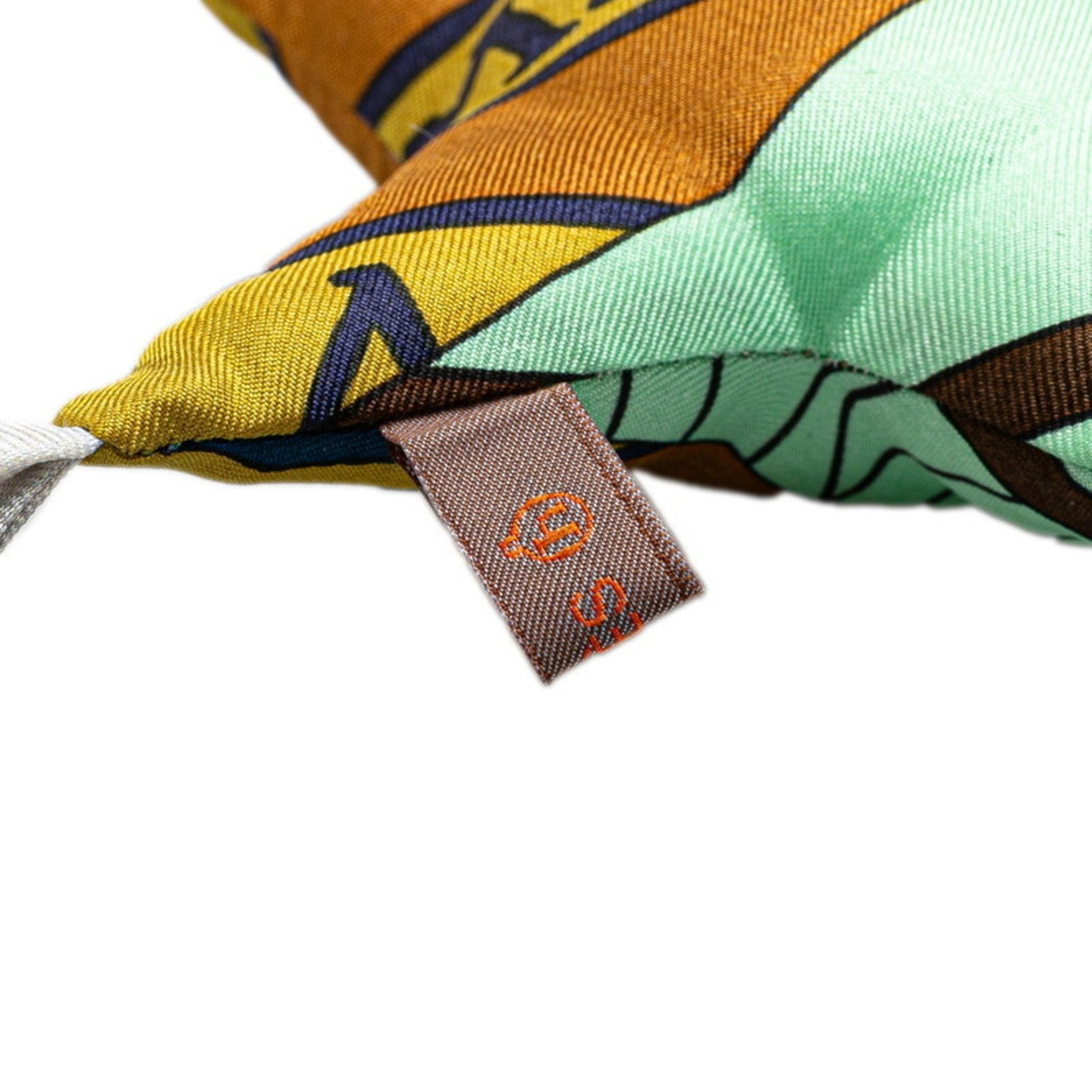 Petit H Star Ornament Charm Brown Multicolor Silk Handbag Charm