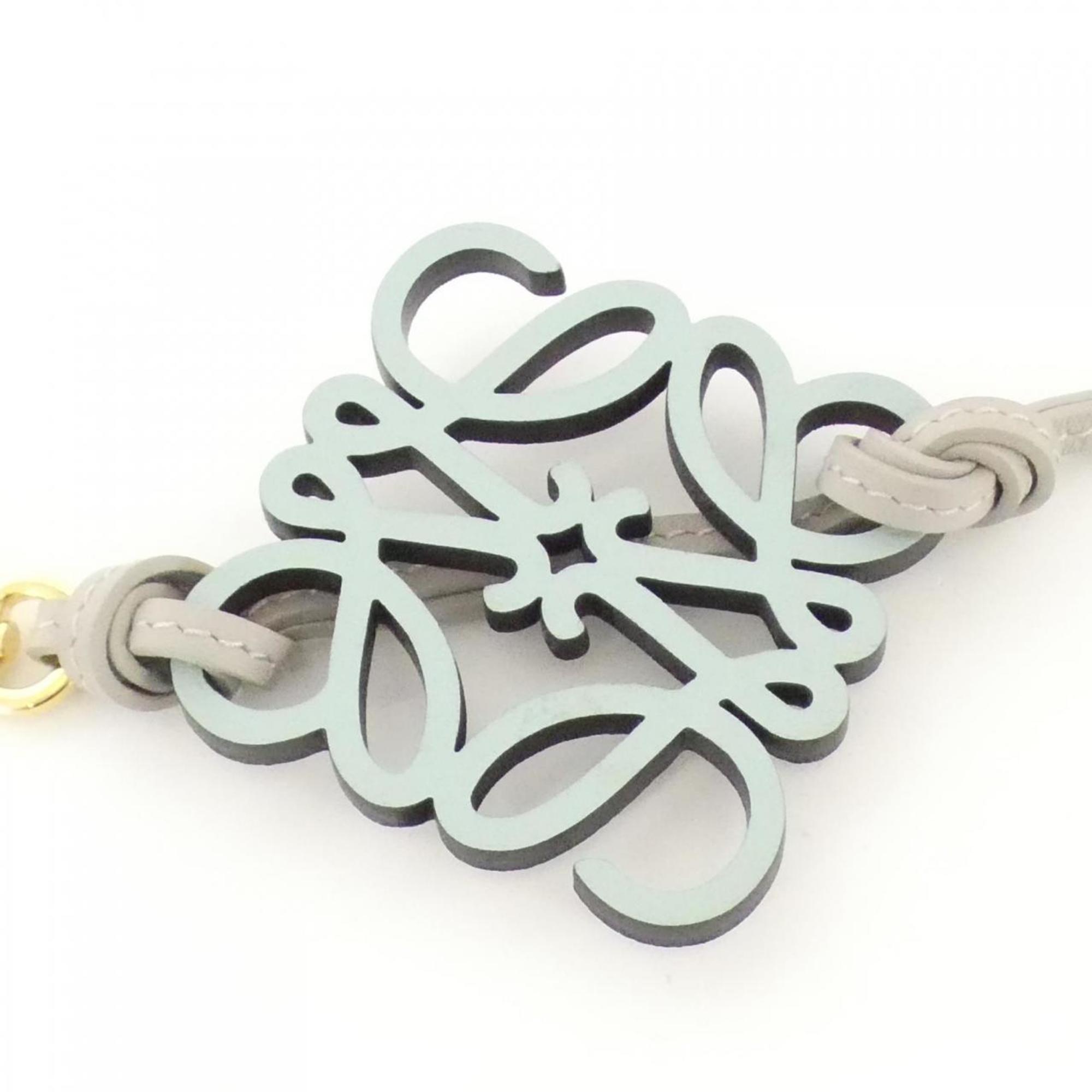 Charm Leather Light Blue and Gold Handbag Charm