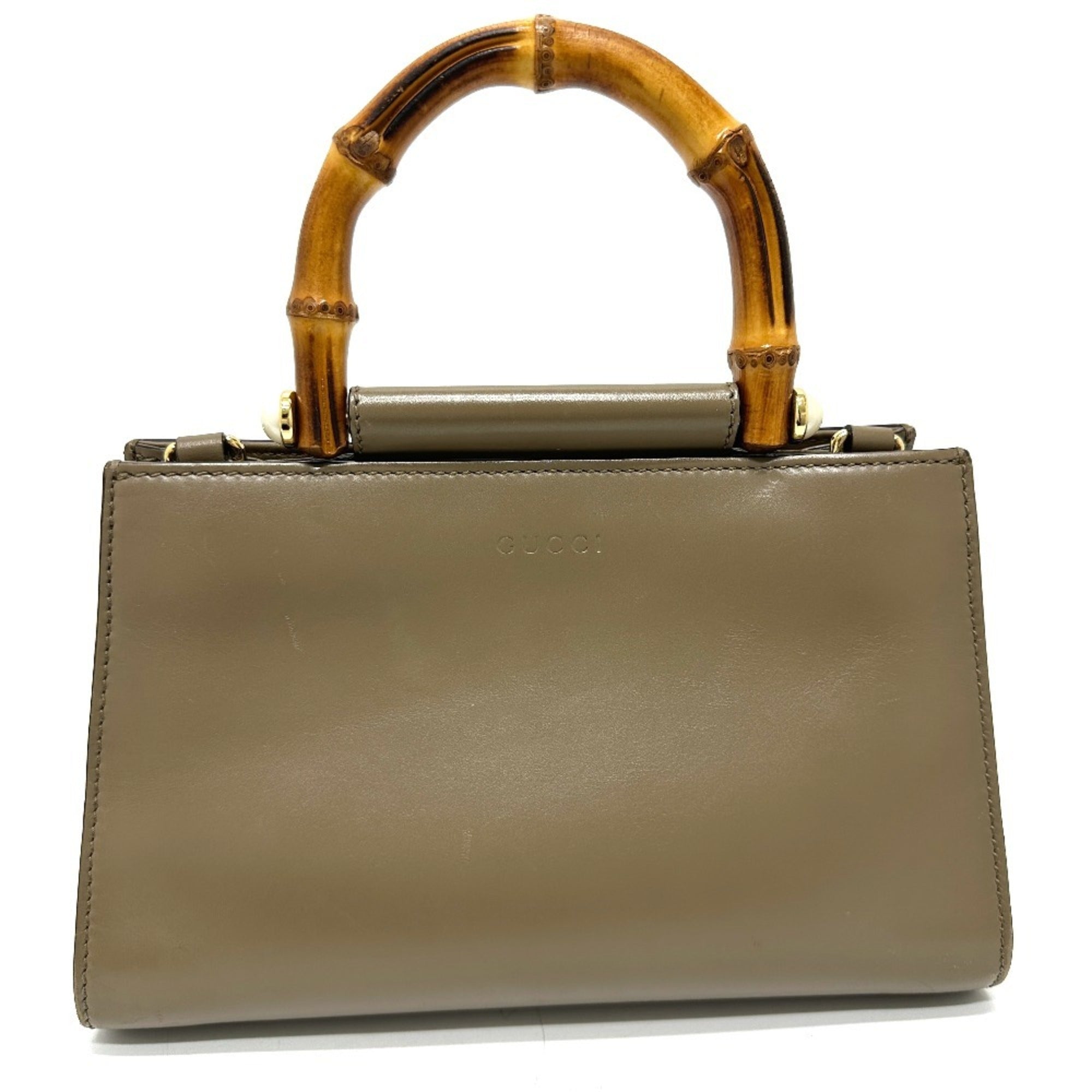 Nymphaea Top Handle Bag Leather Mini