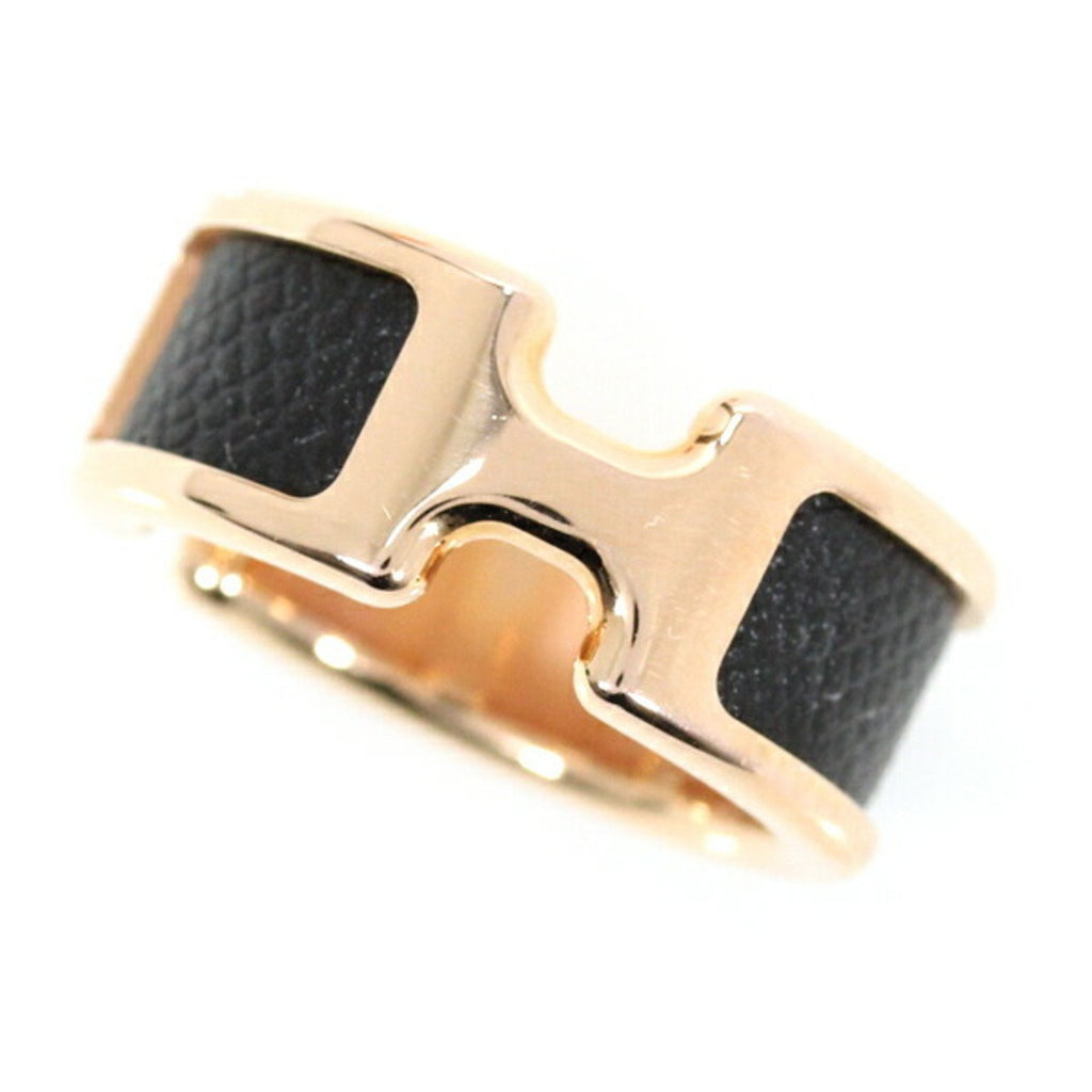 Olympe Ring Gold and Leather Medium