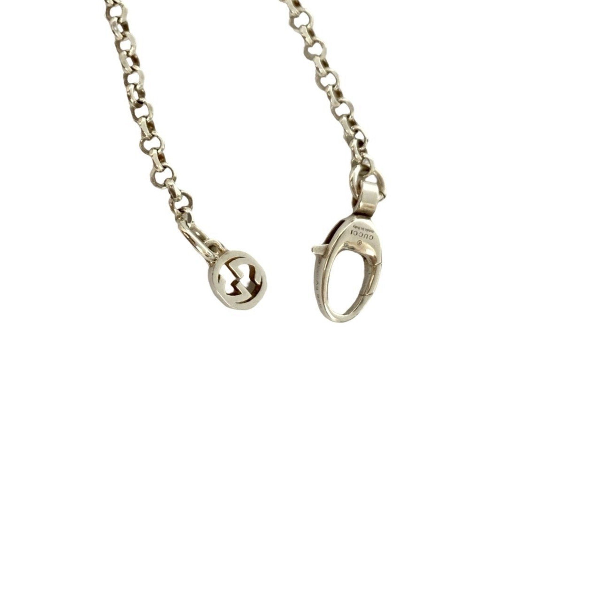 Double G Motif Bracelet Sterling Silver