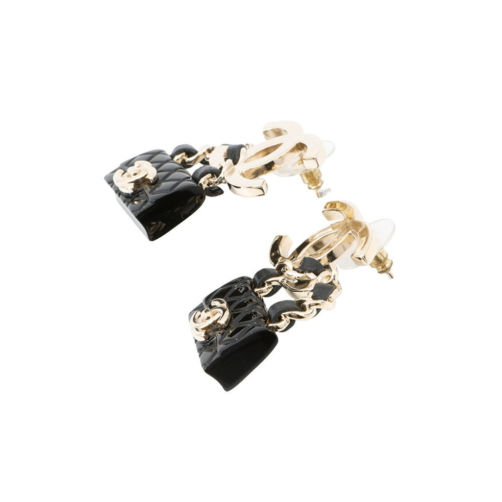 CC Logo Earrings Gold-Tone Metal Gold-Tone Metal