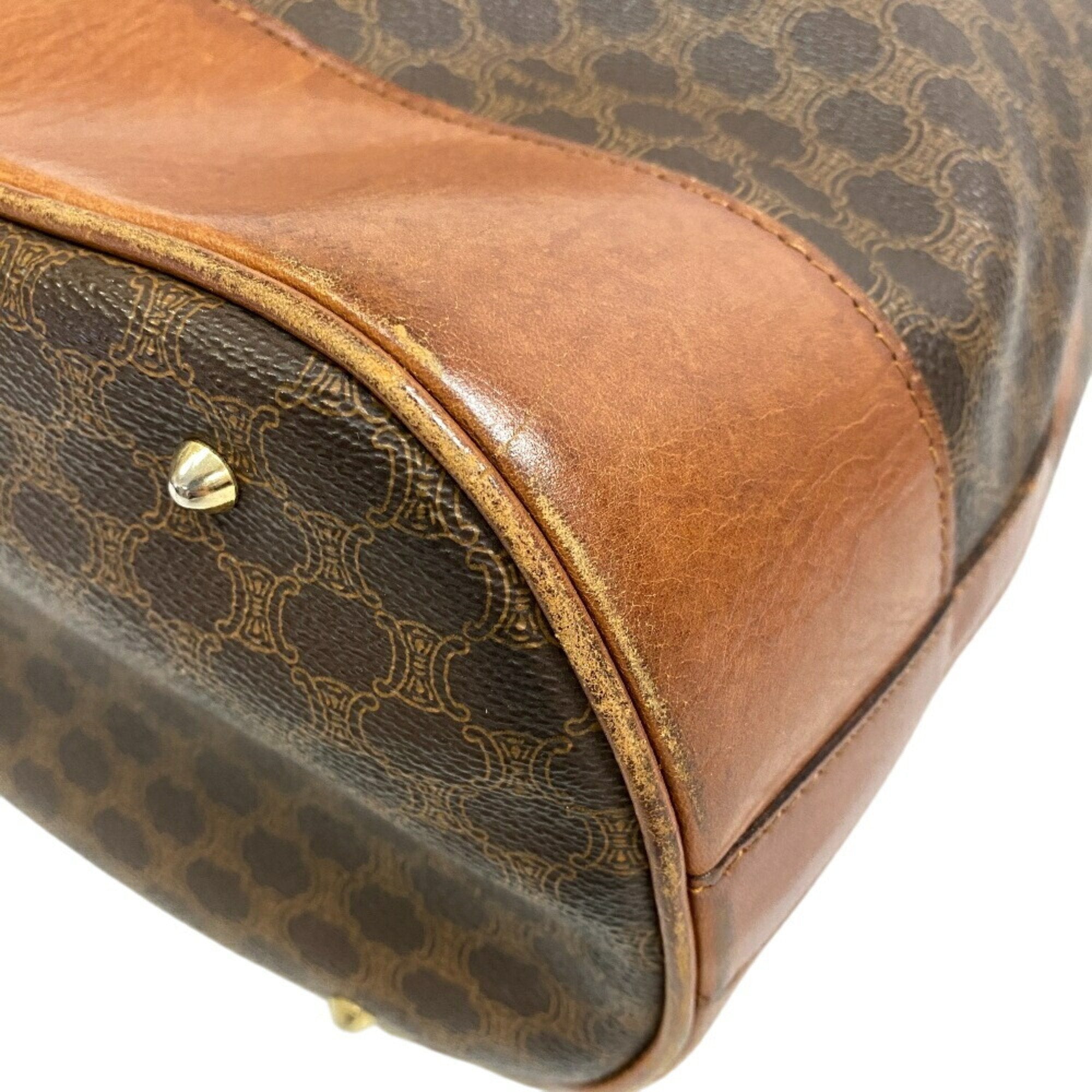 Vintage Duffle Bag Macadam Coated Canvas Large