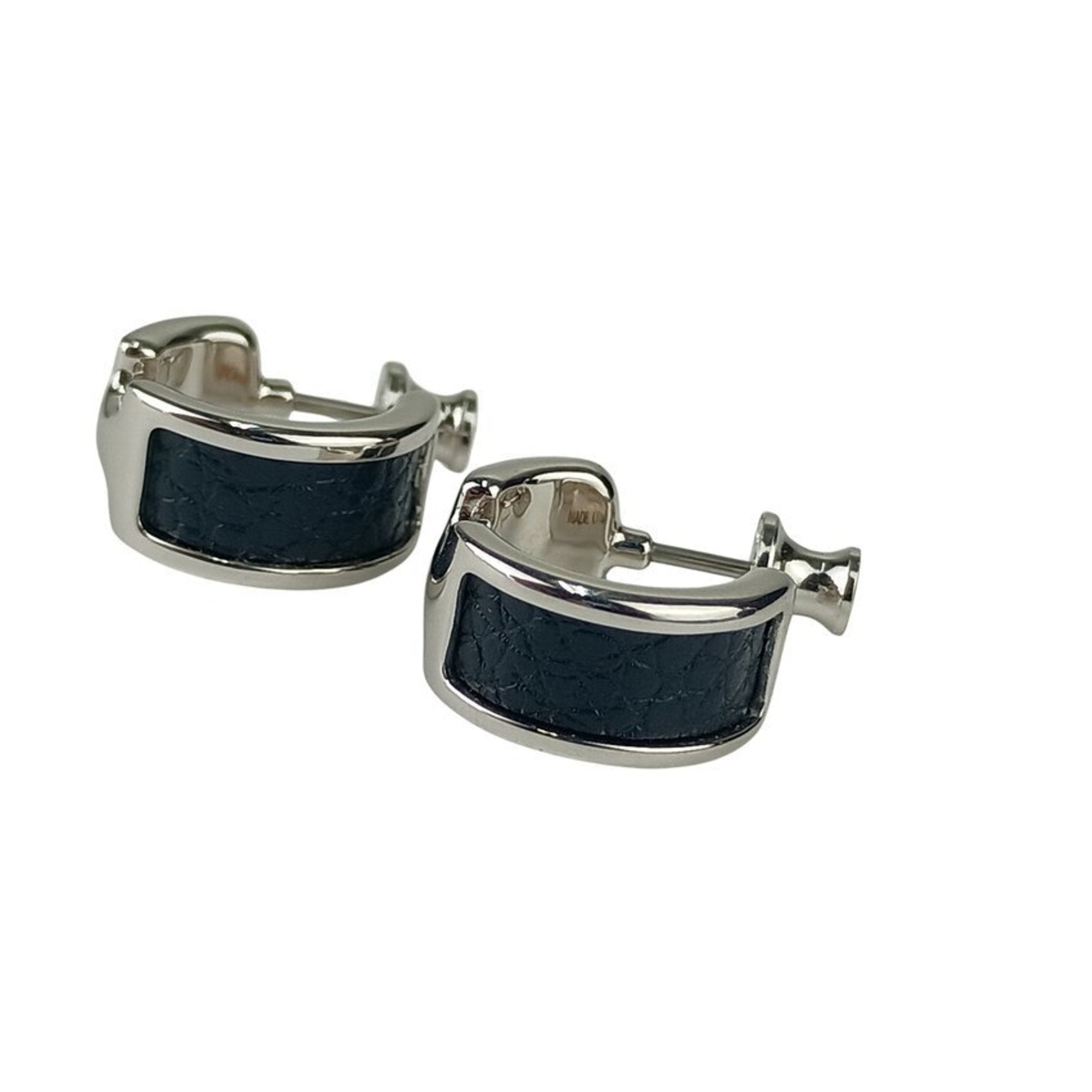 Earrings Leather and Metal