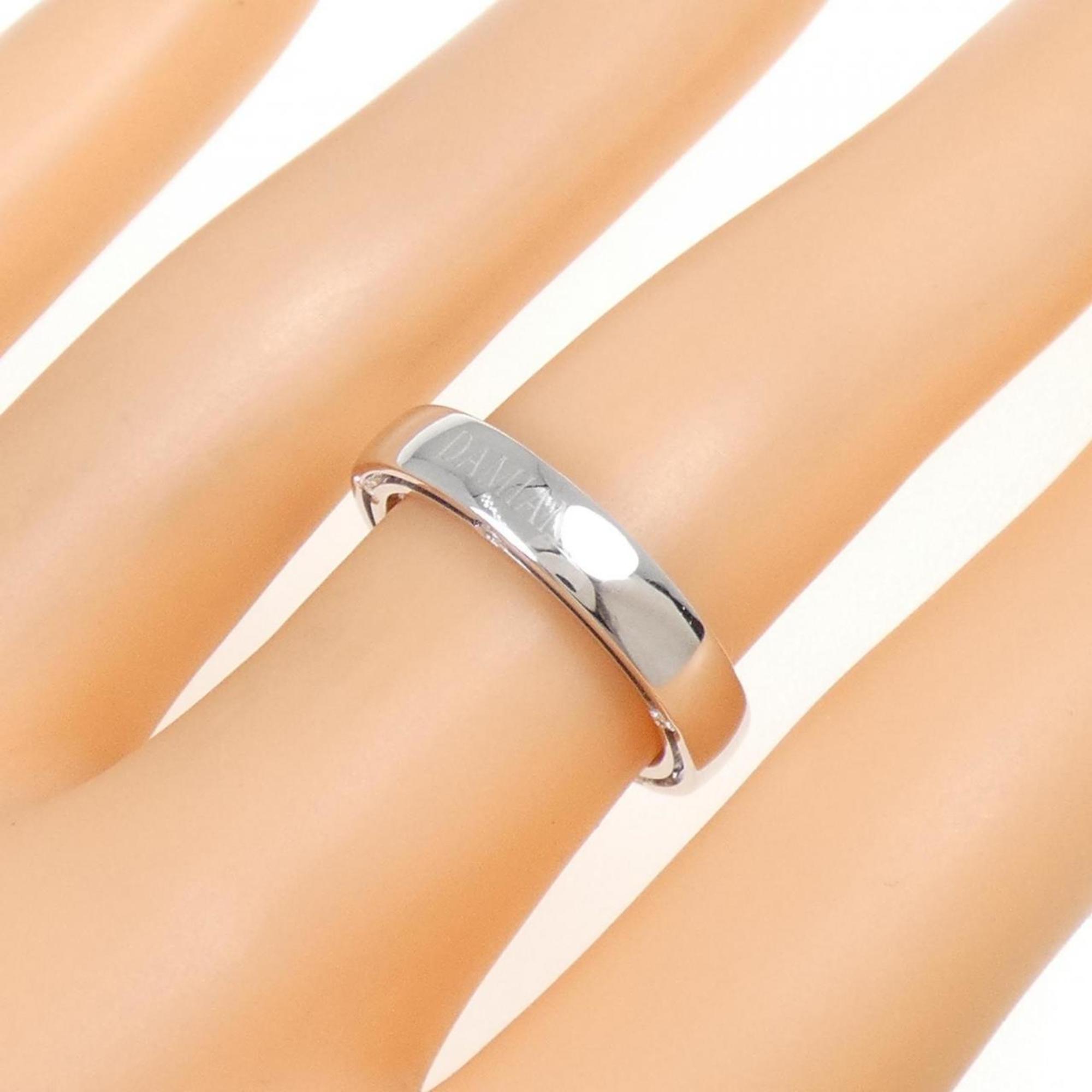 D Side Ring 18K White Gold