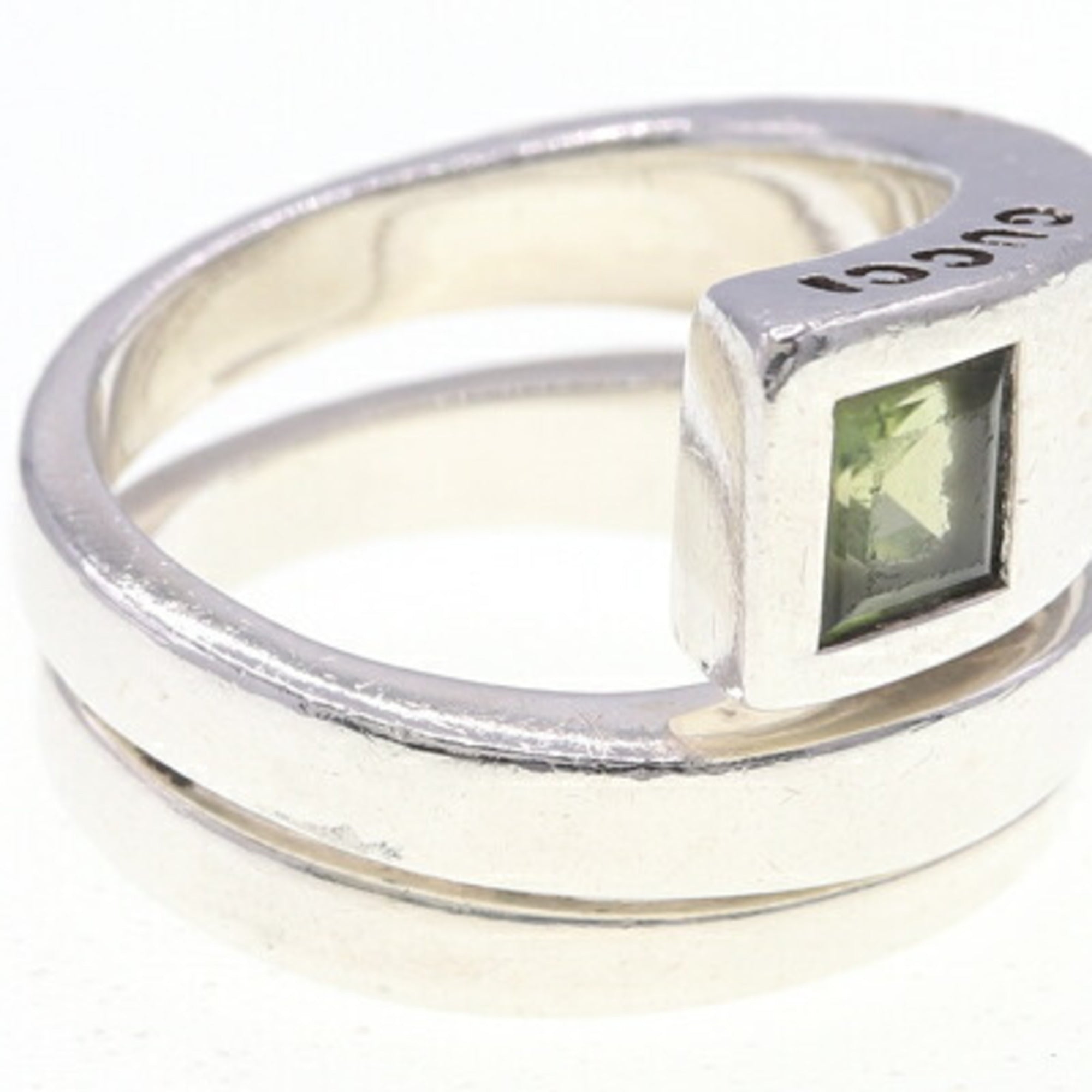 Spiral Ring Sterling Silver with Peridot