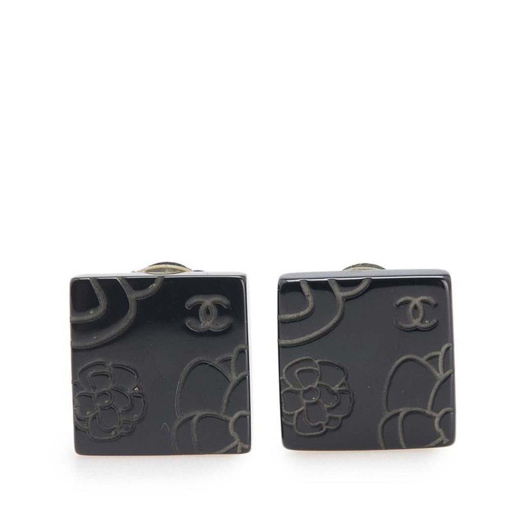 CC Logo Clip-On Earrings Metal
