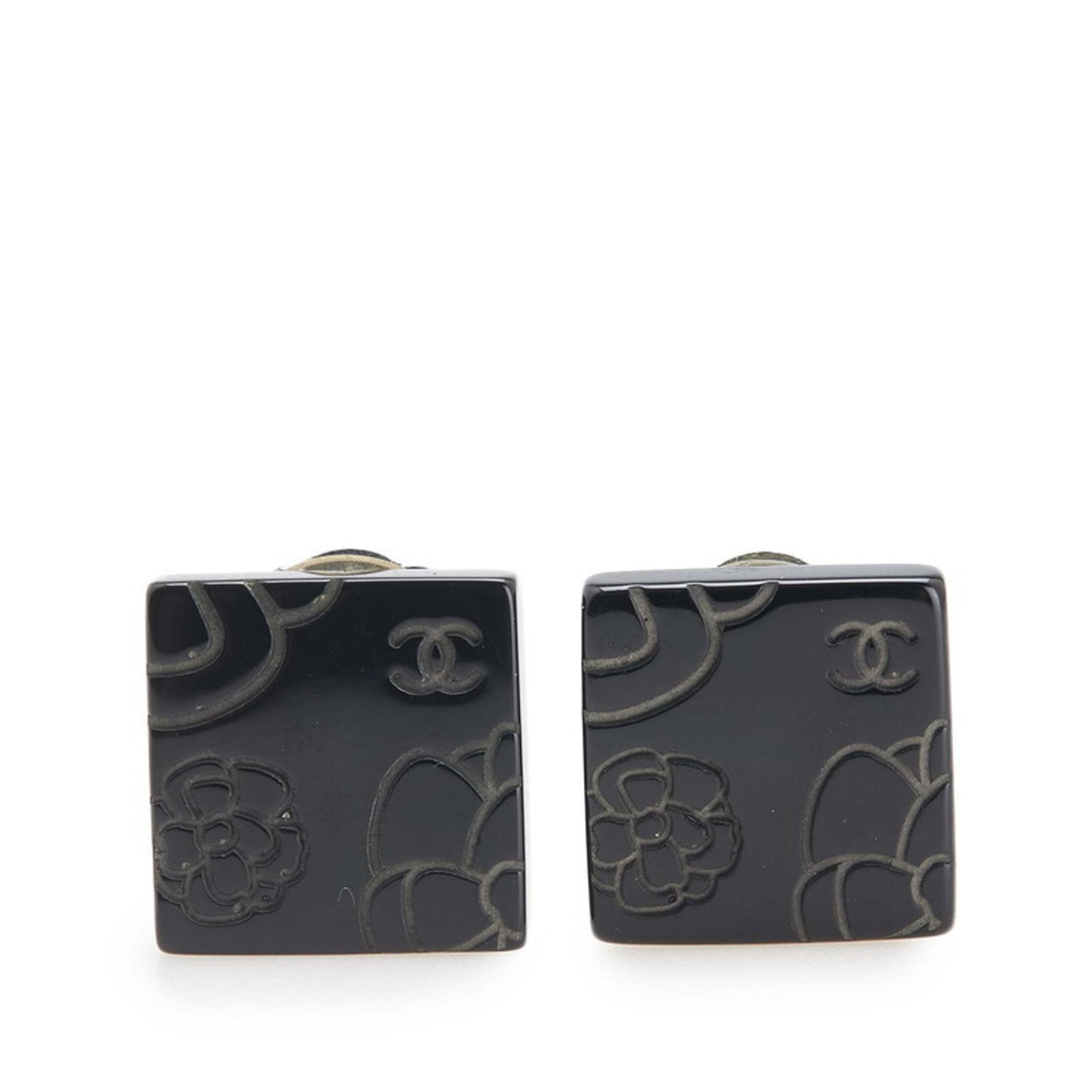 CC Logo Clip-On Earrings Metal