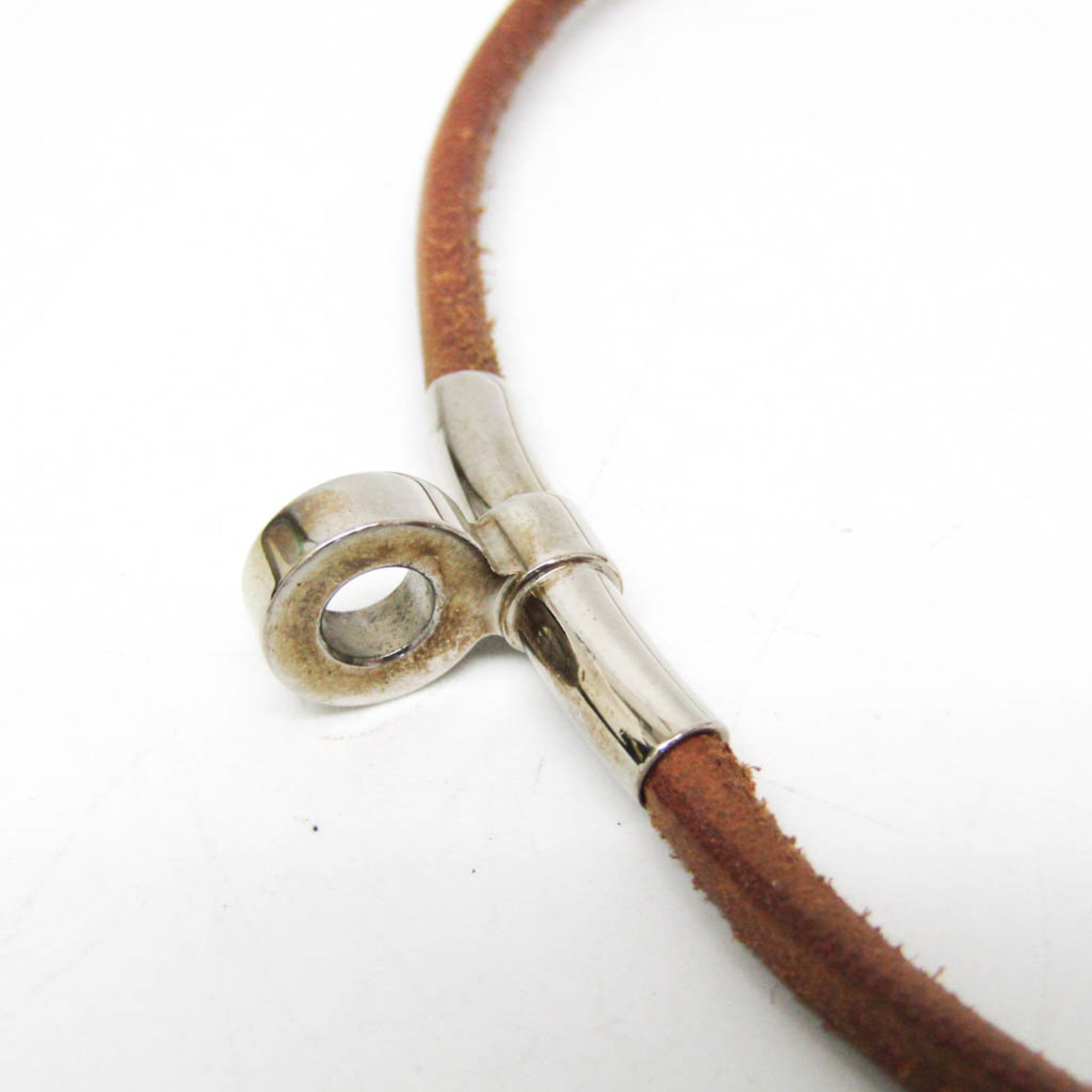Necklace Leather and Metal