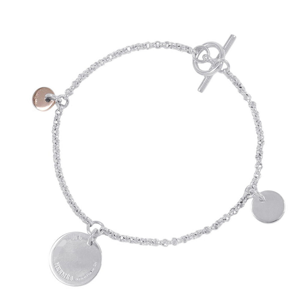 Ex Libris Bracelet 18K Rose Gold and Sterling Silver Mini