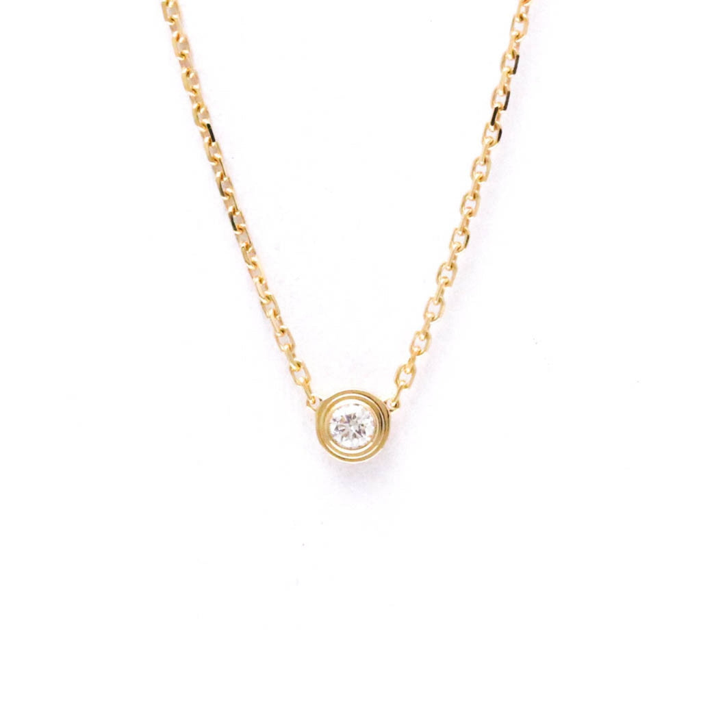 Pendant Necklace 18K Rose Gold with Diamond
