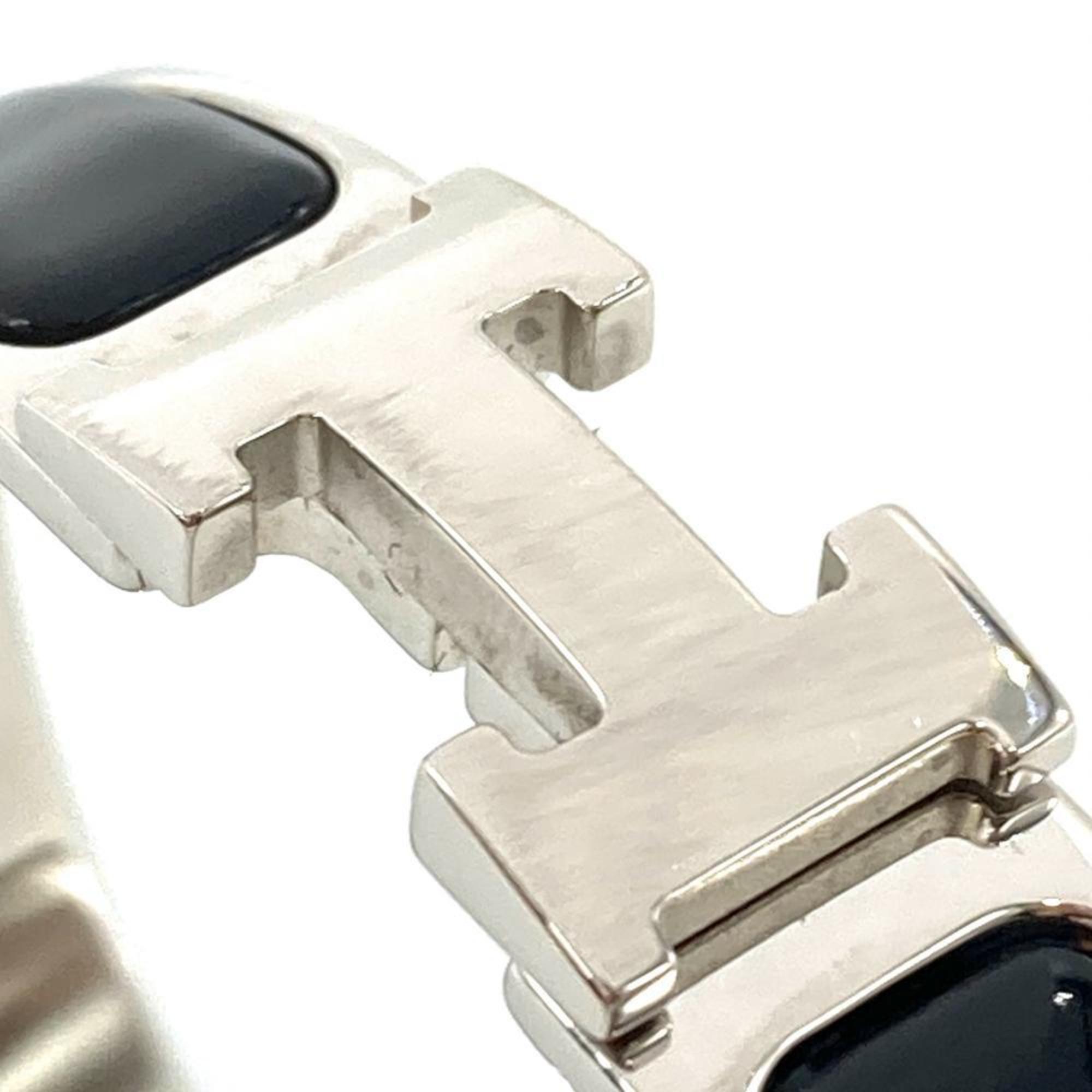 Clic Bracelet Enamel Black and Silver