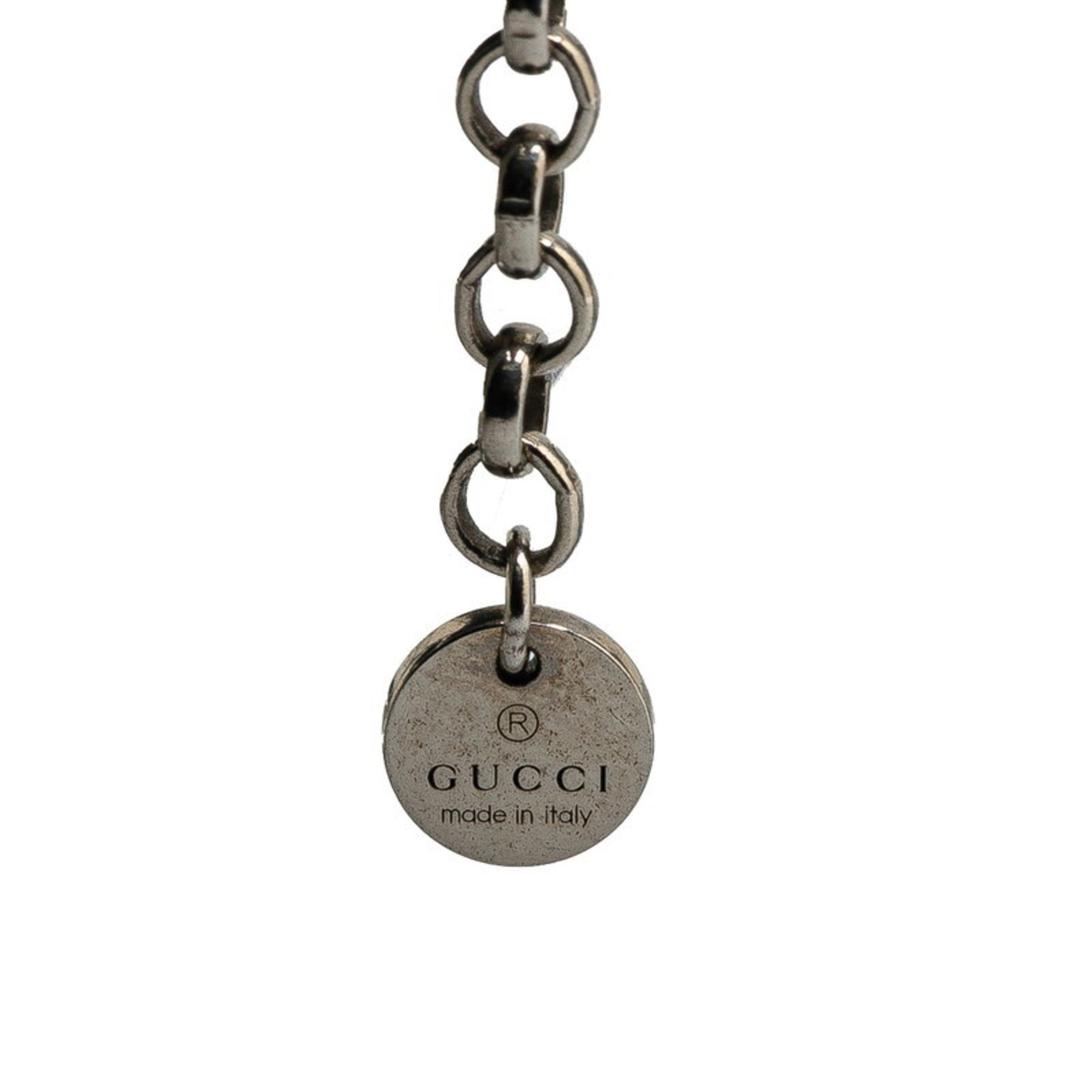 Interlocking G Pendant Necklace Sterling Silver