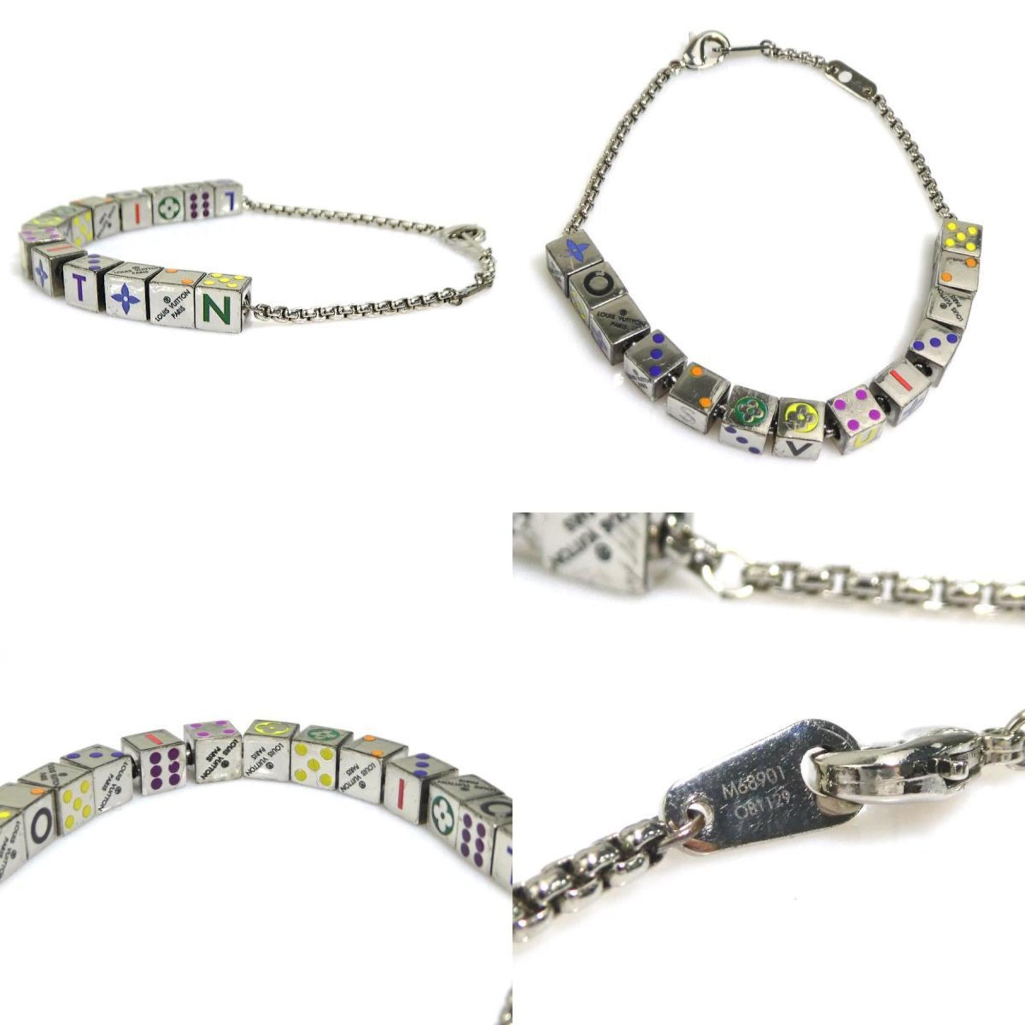 Bracelet Metal Silver and Multicolor