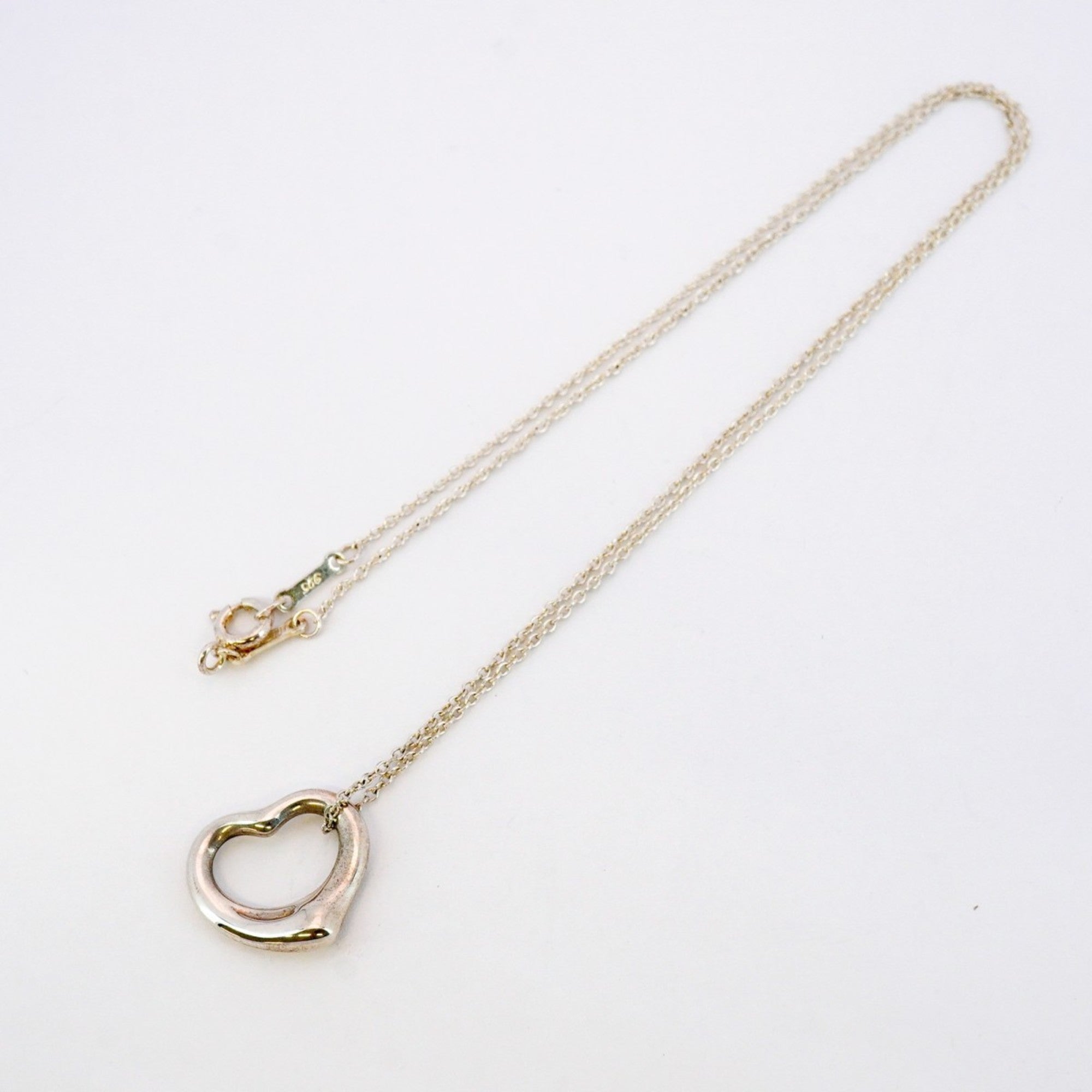 Heart Pendant Necklace Sterling Silver