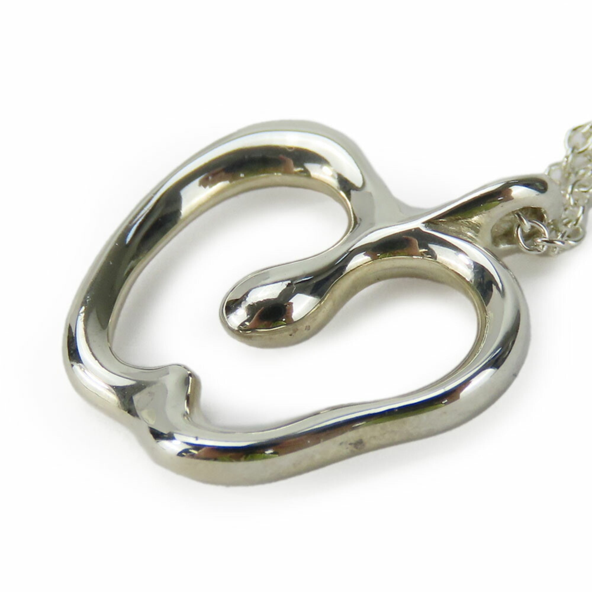 Elsa Peretti Pendant Necklace Sterling Silver 17.8mm