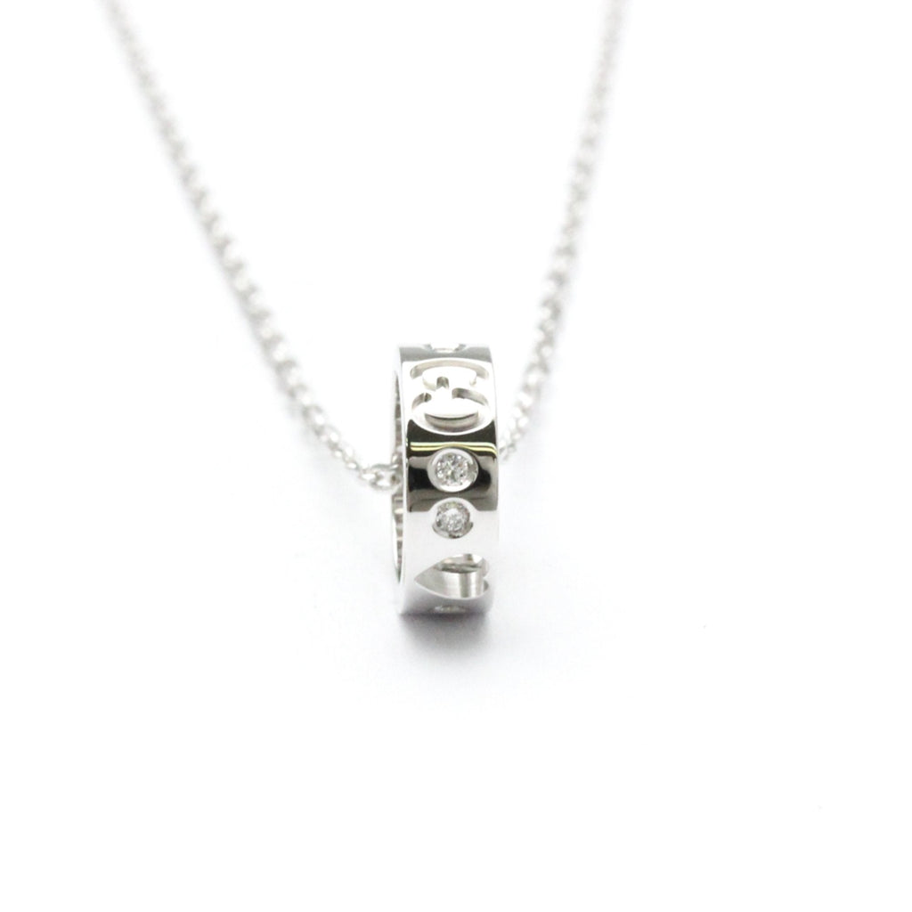 Pendant Necklace 18K White Gold with Diamond