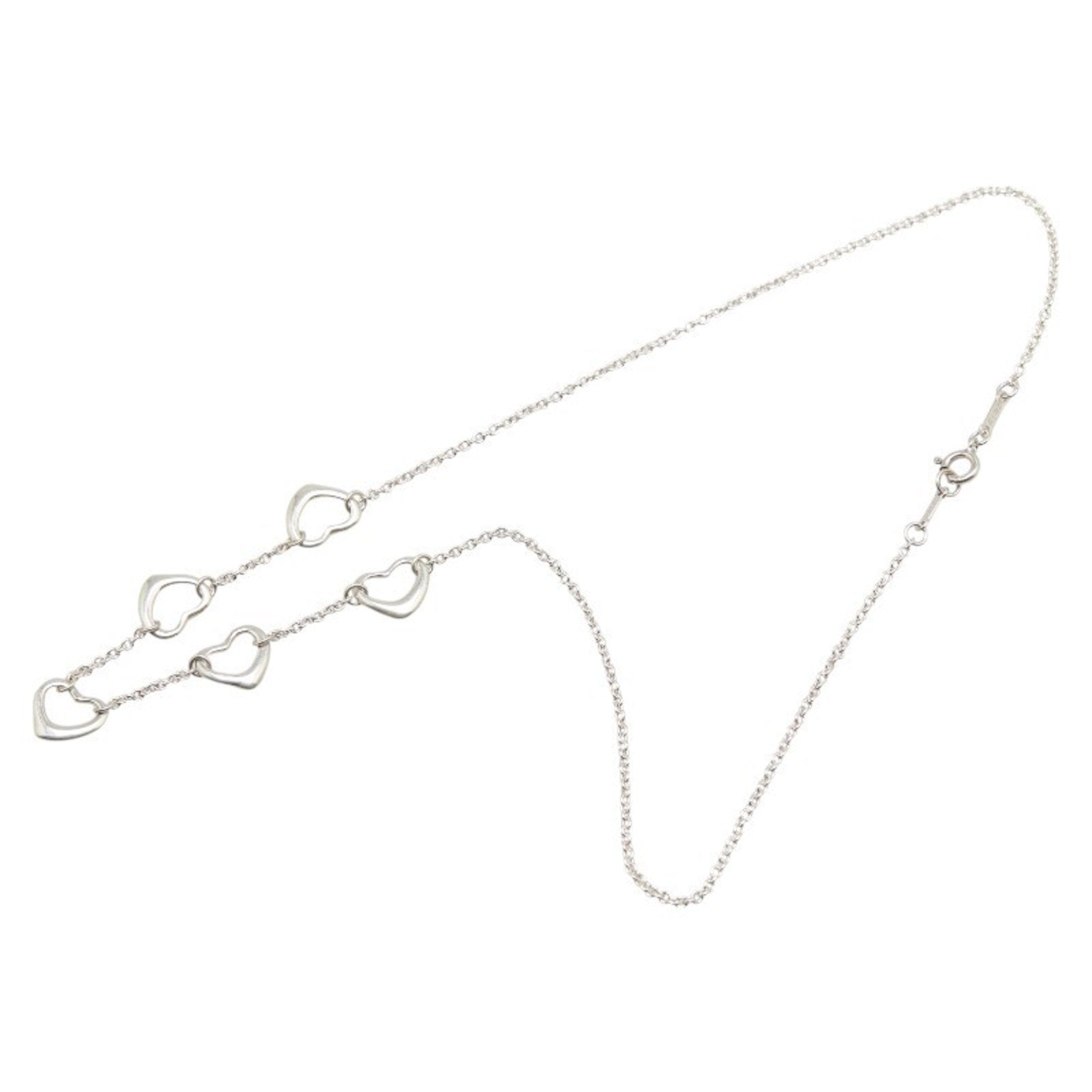 Open Heart Pendant Necklace Sterling Silver 8.6mm