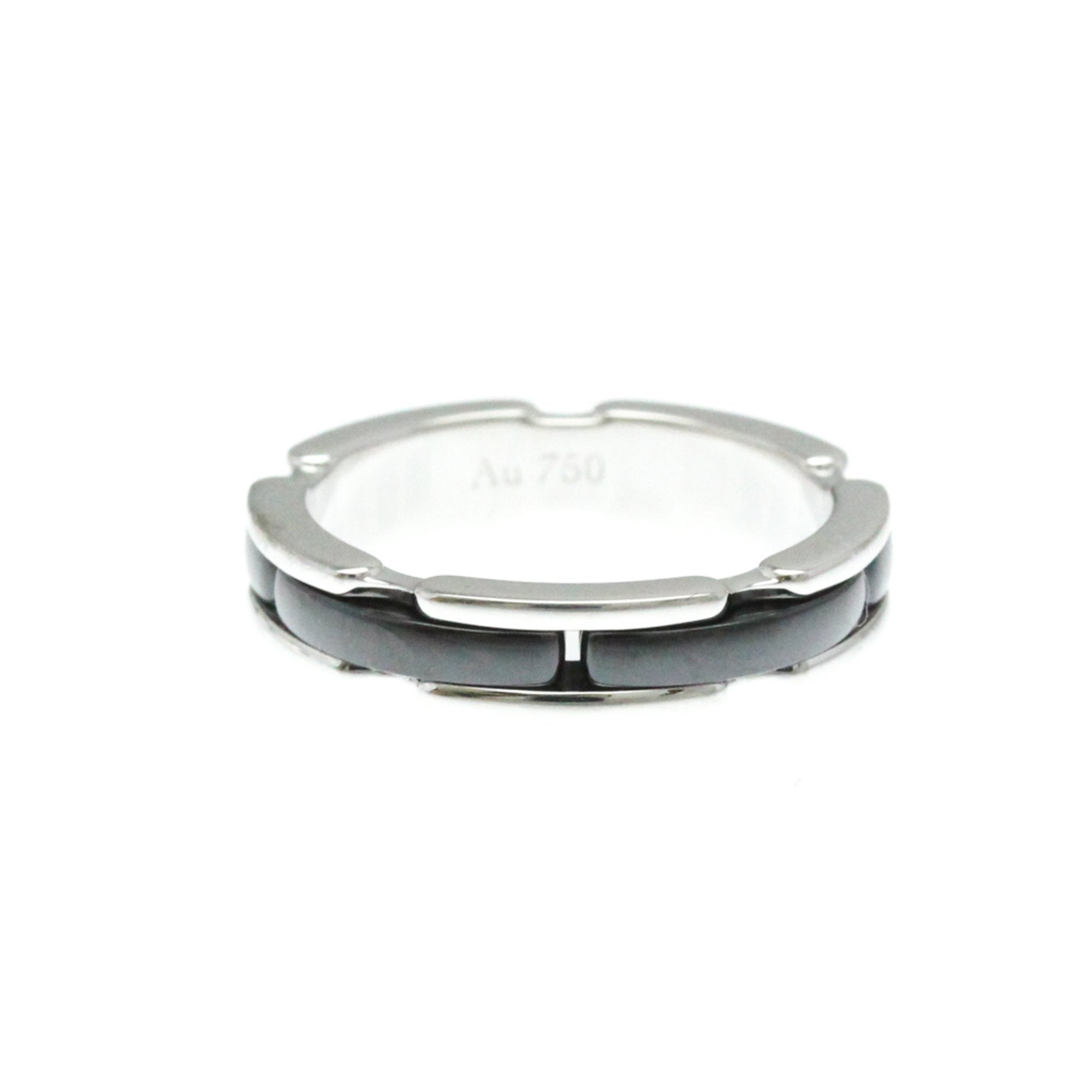 Band Ring Ceramic and 18K White Gold