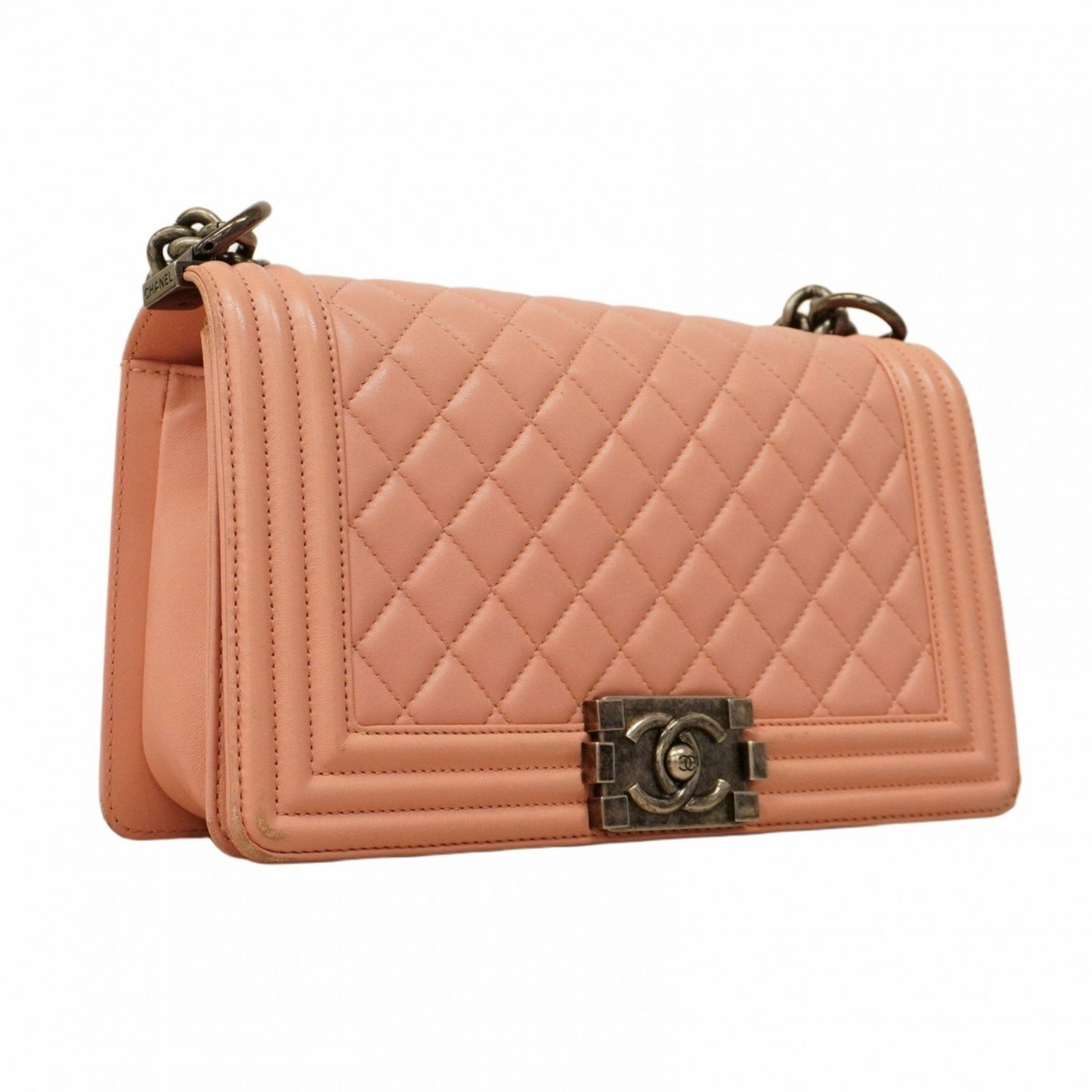Boy Flap Bag Quilted Lambskin Old Medium