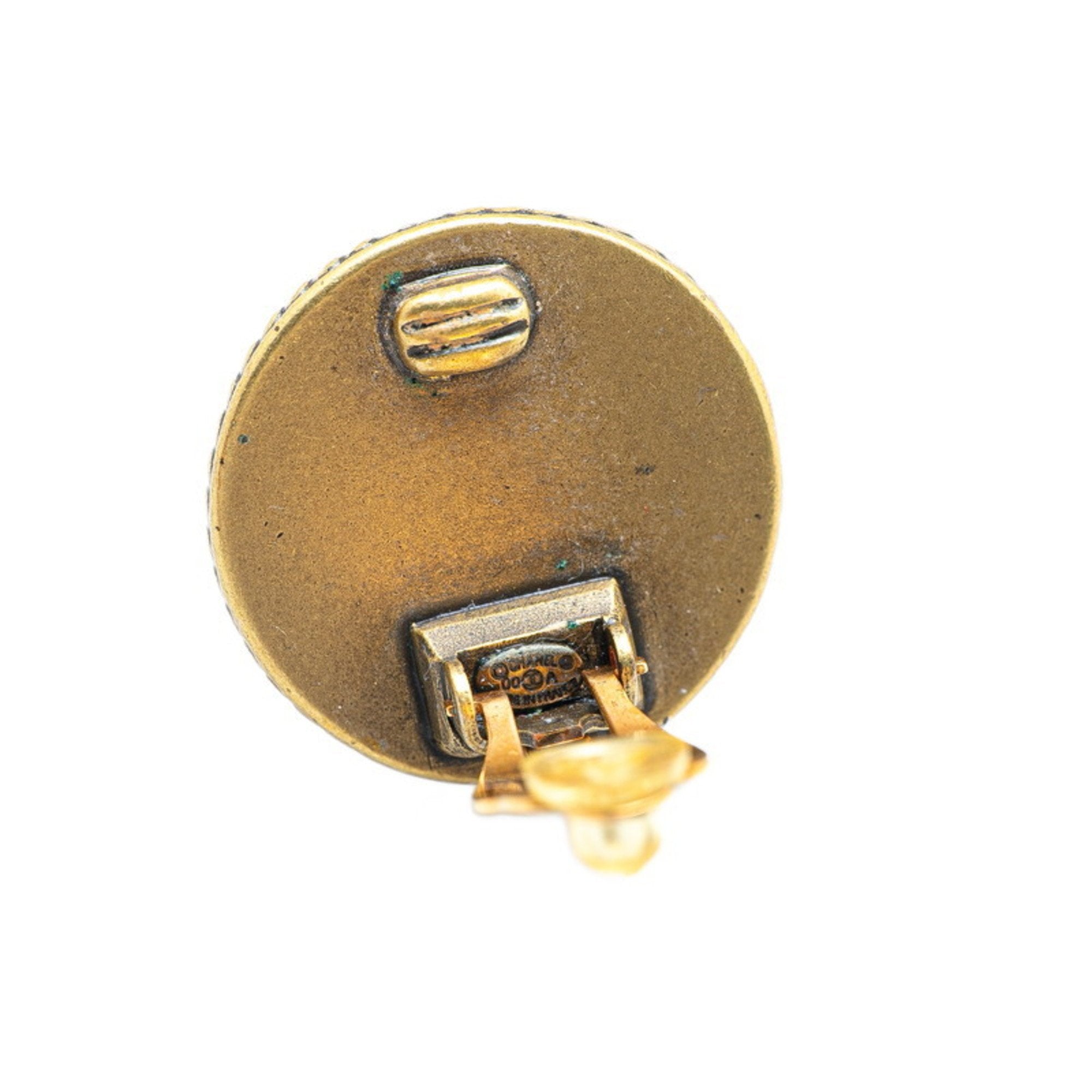 CC Logo Clip-On Earrings Metal
