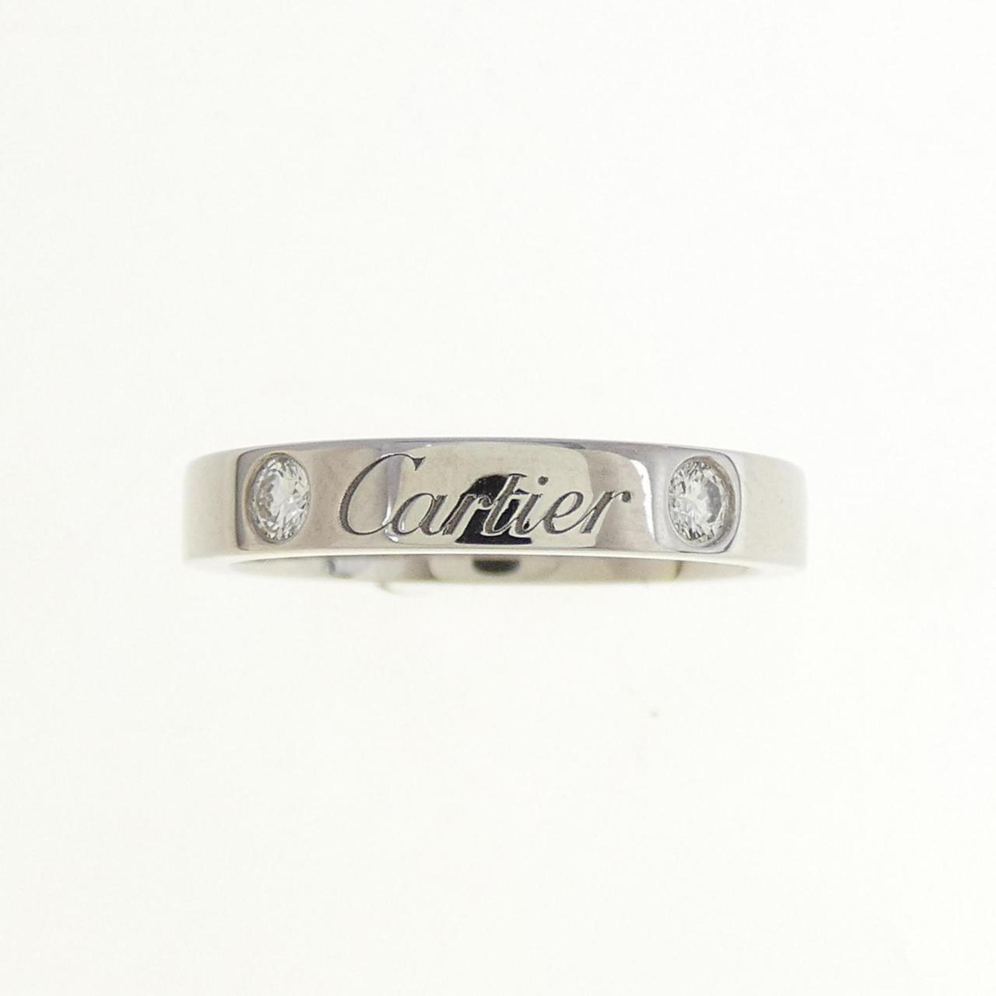 Band Ring Platinum with Diamond