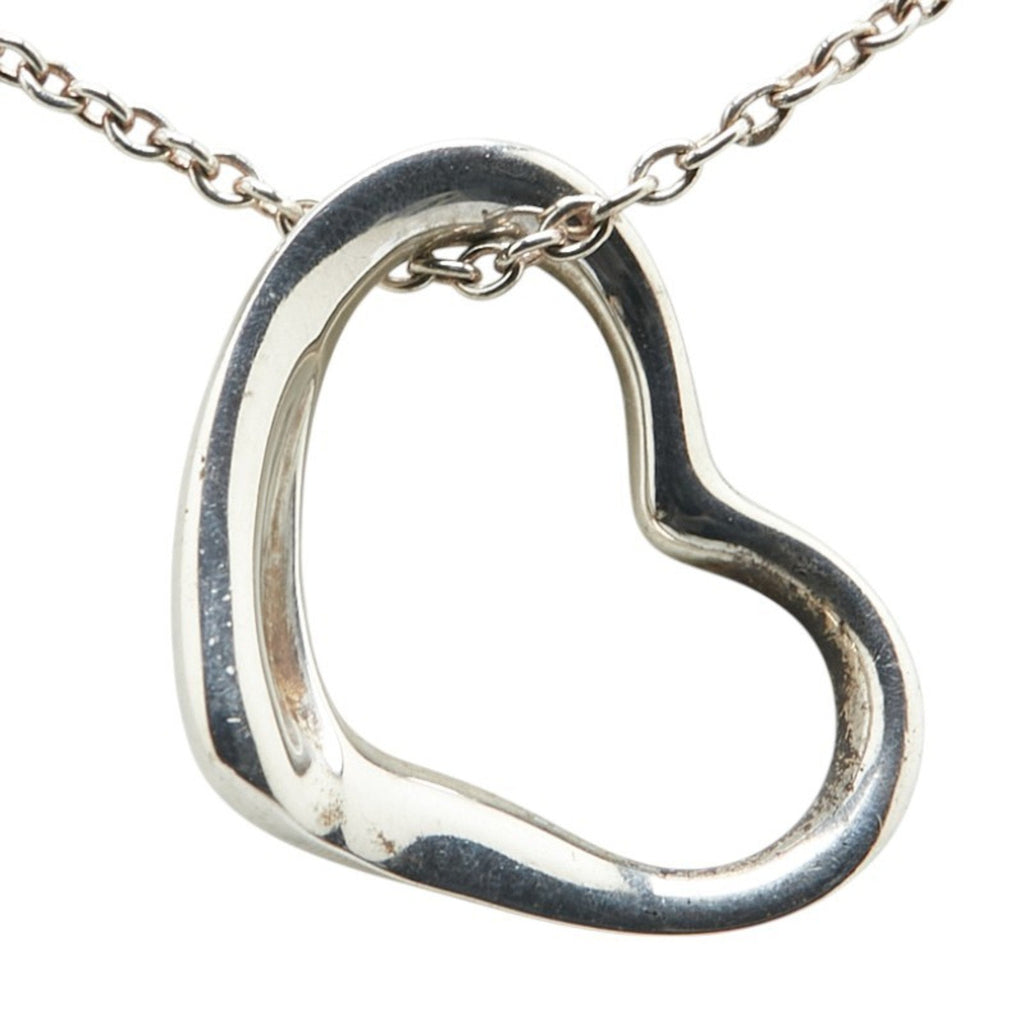 Heart Pendant Necklace Sterling Silver