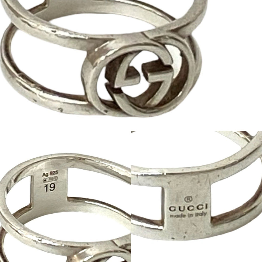 Interlocking G Ring Sterling Silver