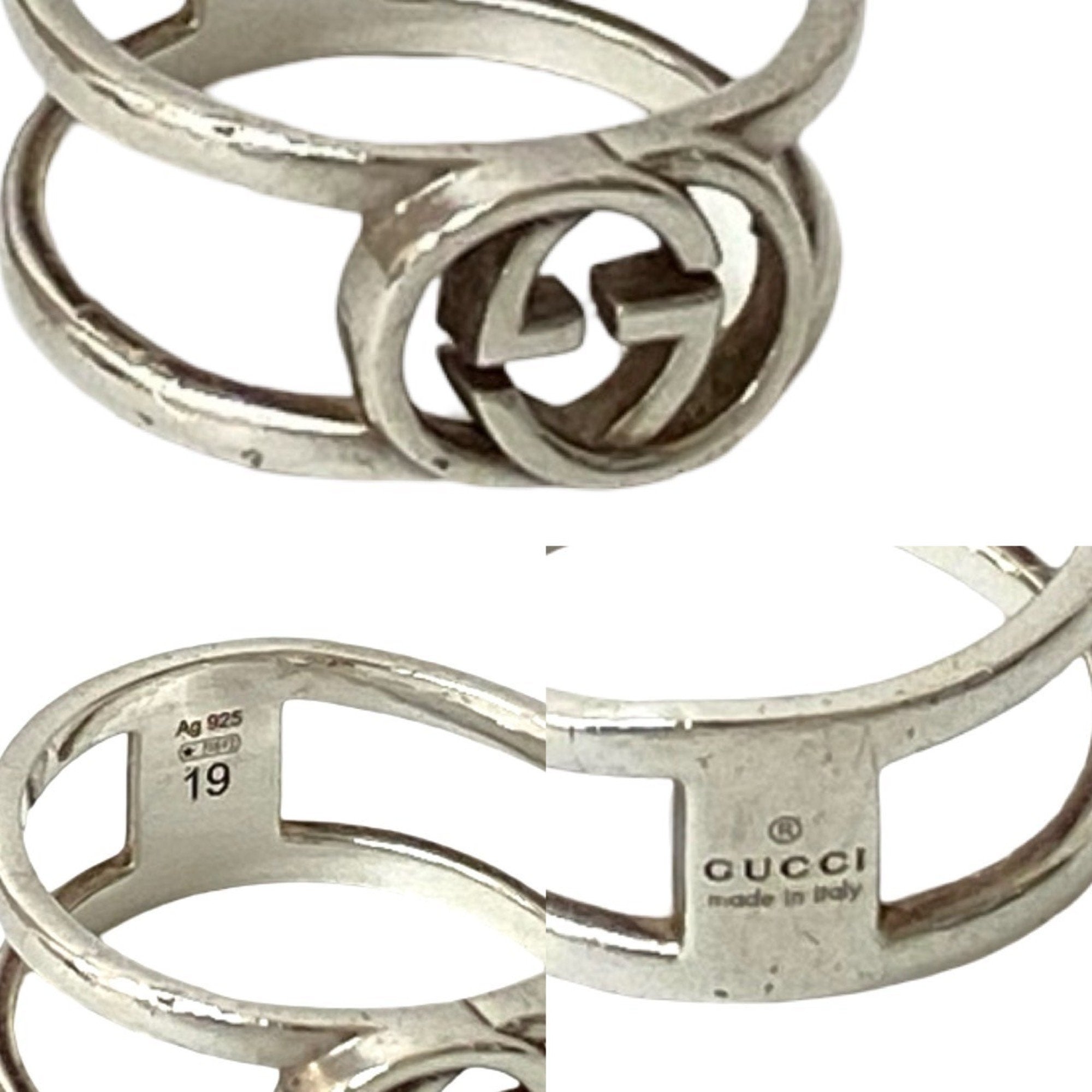 Interlocking G Ring Sterling Silver