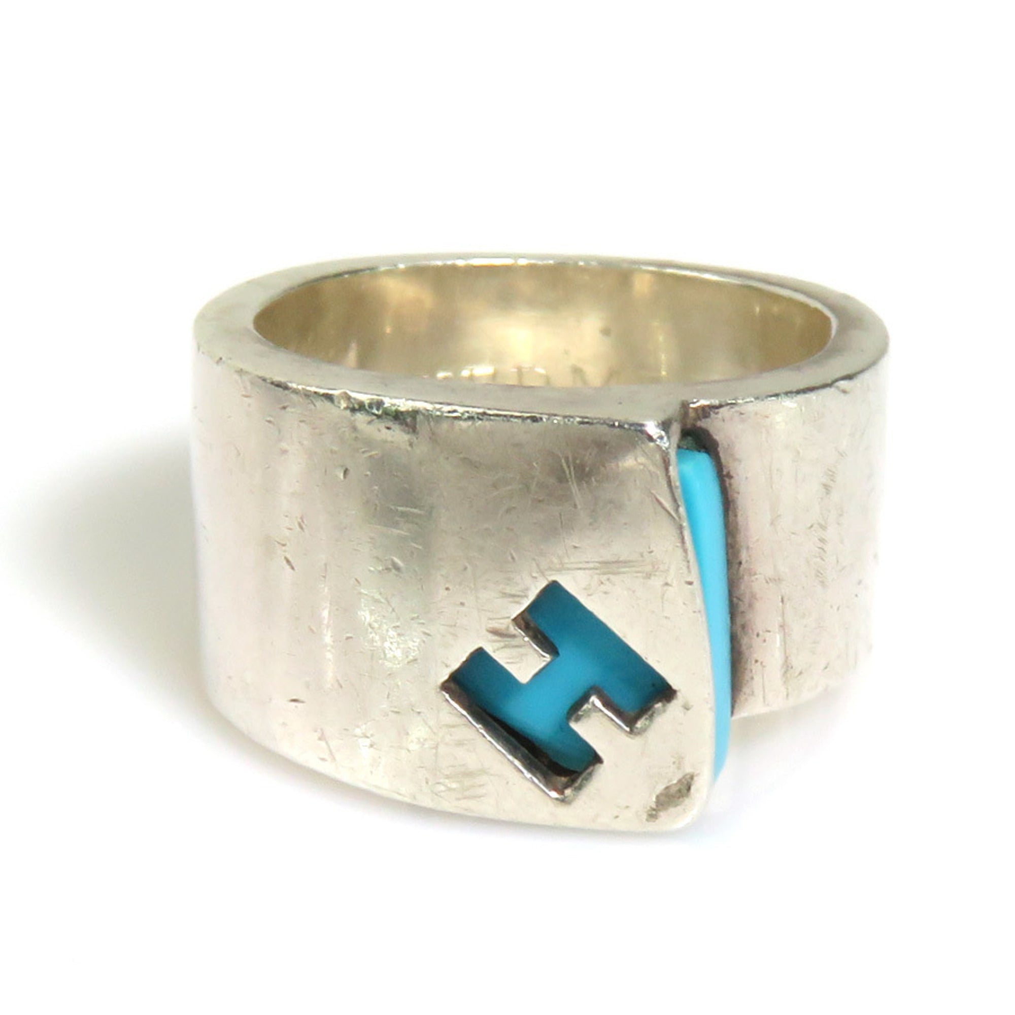 Ring Plastic and Sterling Silver