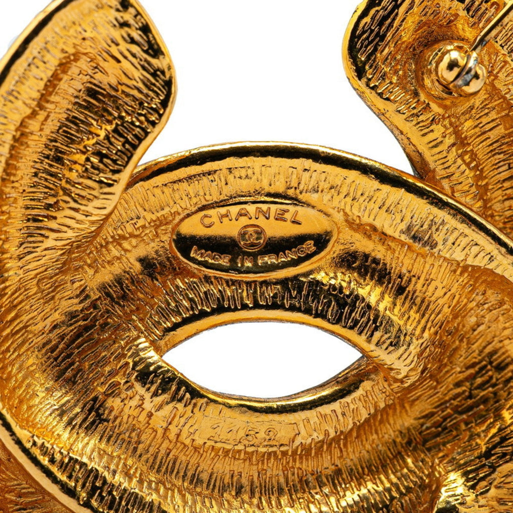 CC Logo Brooch Metal