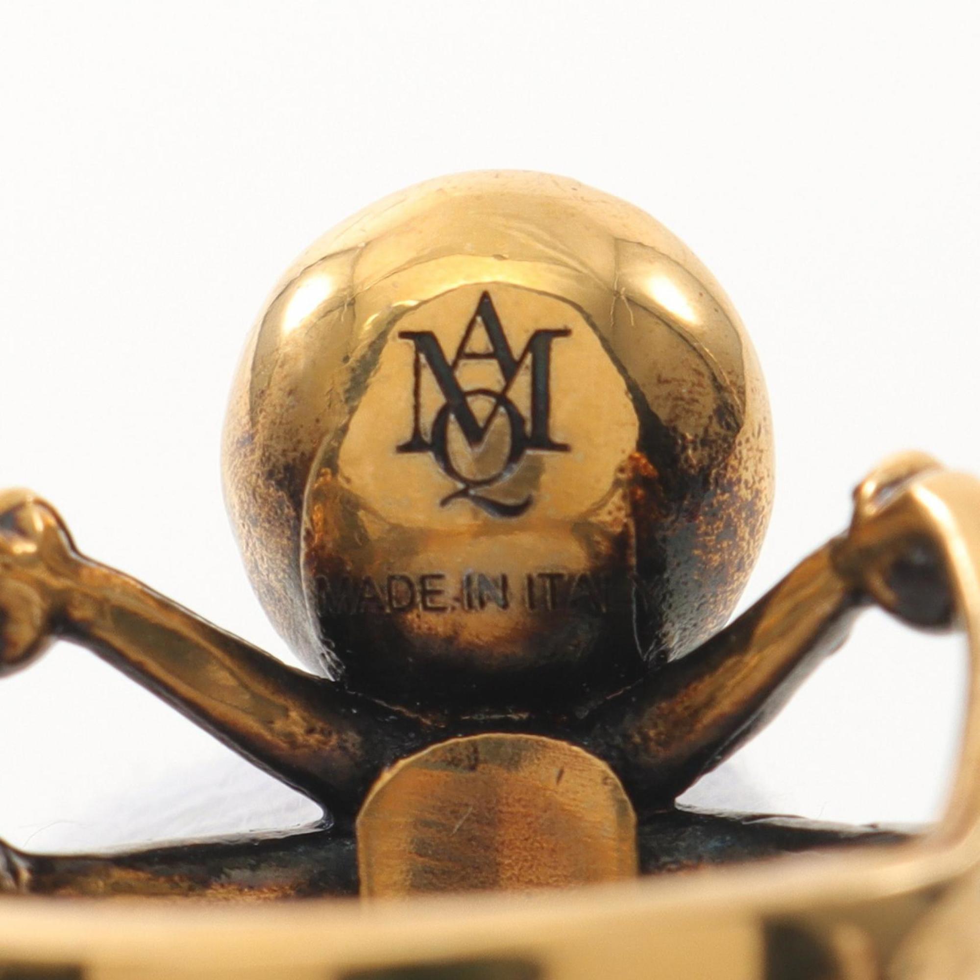 Spider Ring Gold and Rhinestone