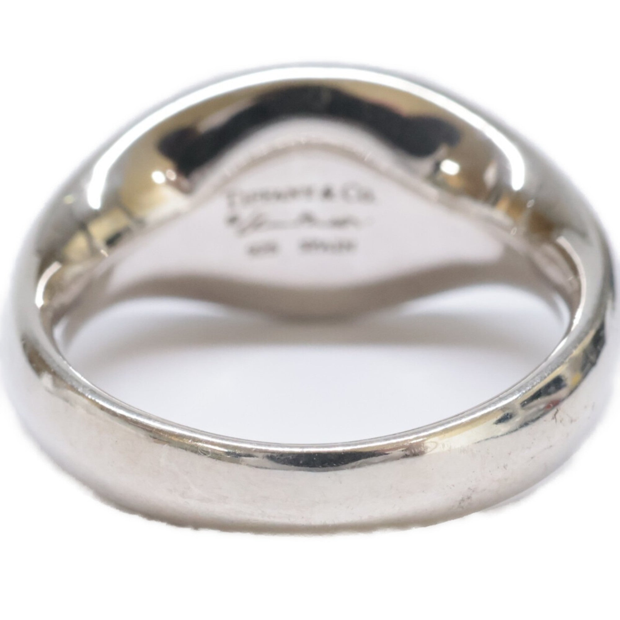 Vintage Oval Signet Ring Sterling Silver