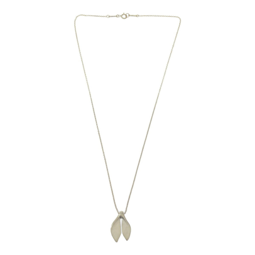 Whale Tail Pendant Necklace Sterling Silver