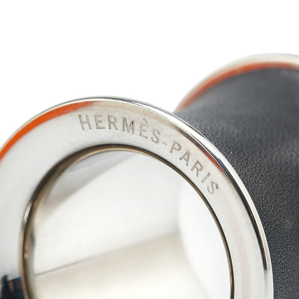 Scarf Ring Leather and Metal