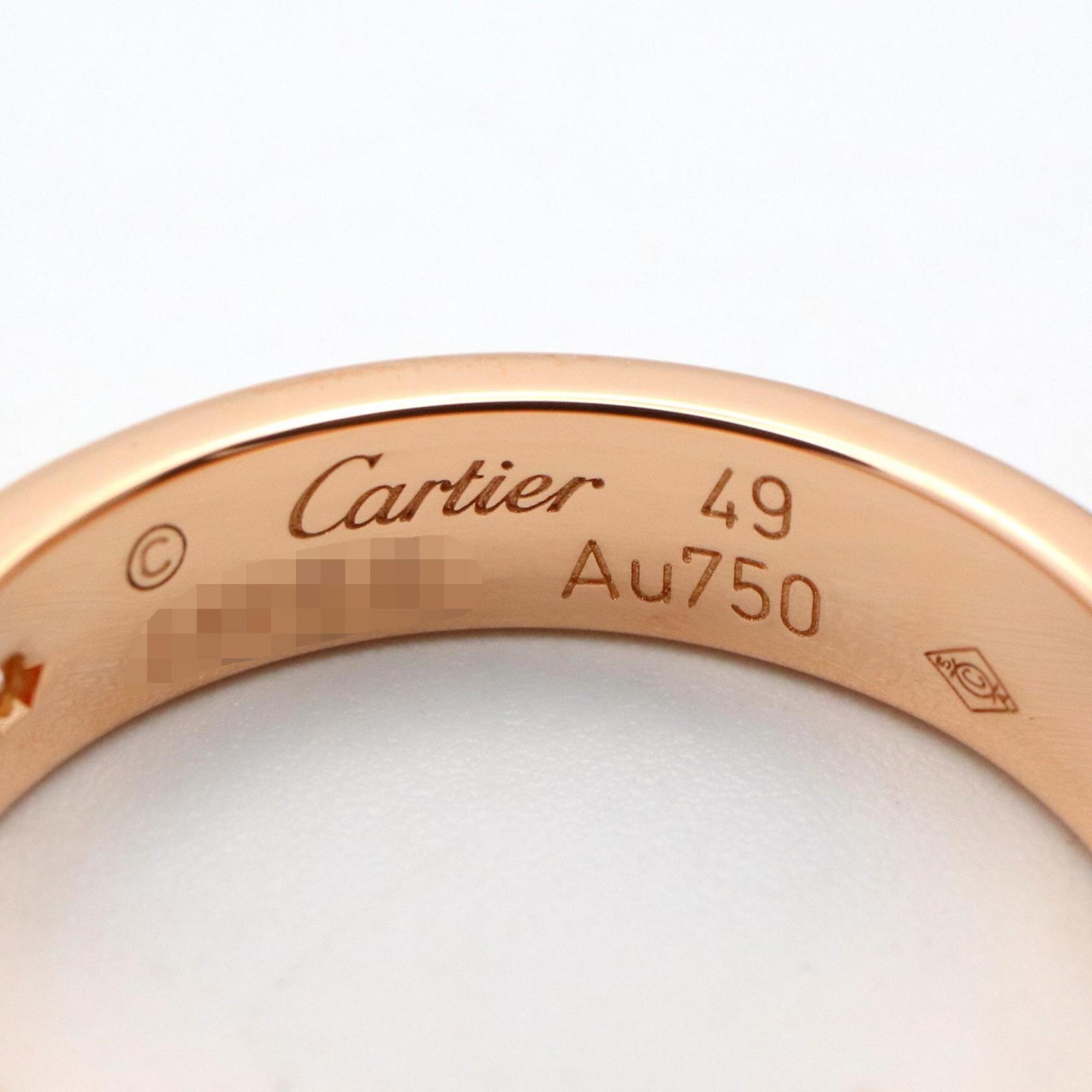 Love Ring 18K Rose Gold Mini with Diamonds