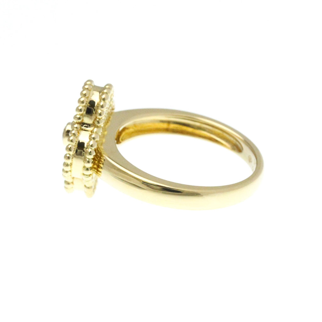 Vintage Alhambra Ring 18K Yellow Gold and Onyx