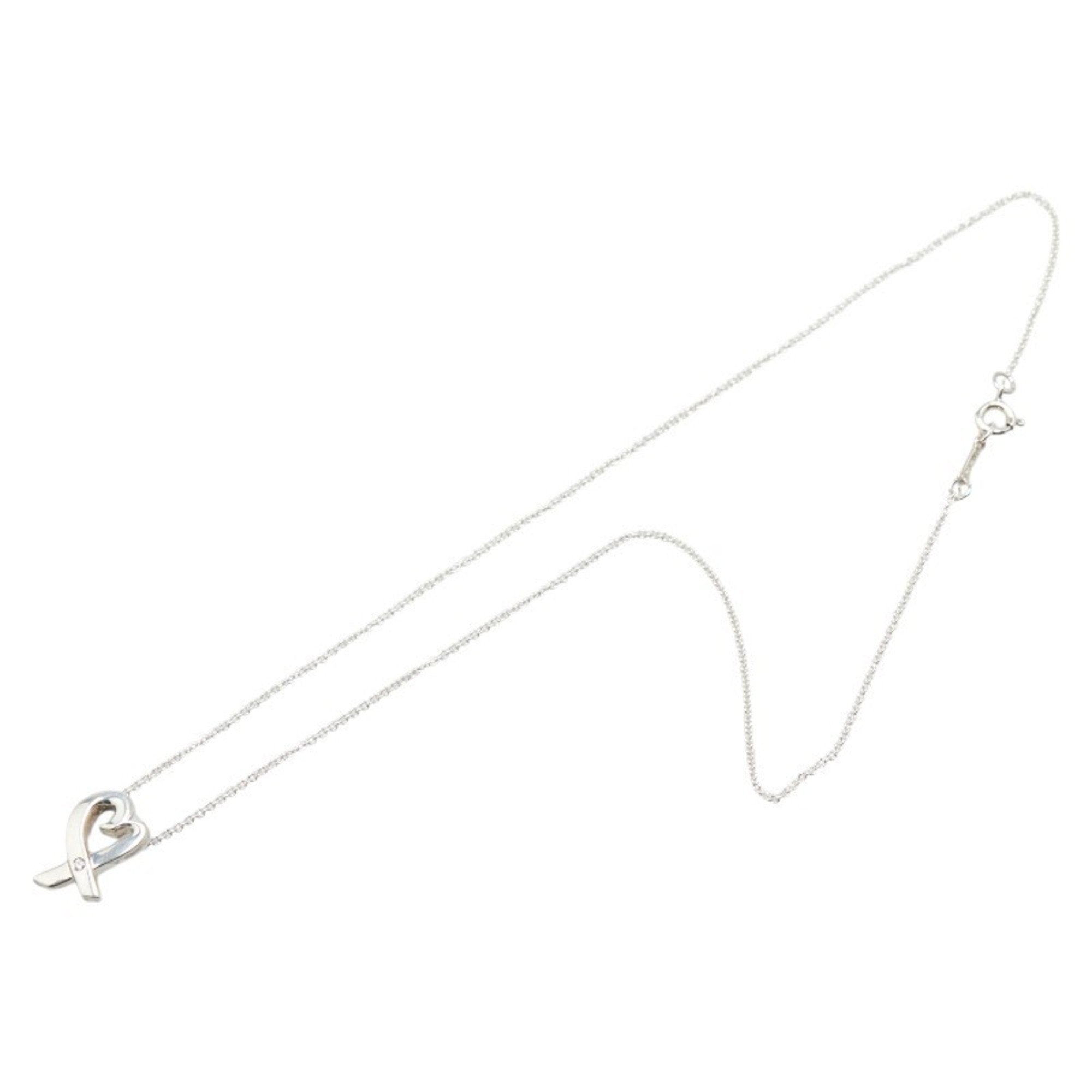 Loving Heart Pendant Necklace Sterling Silver
